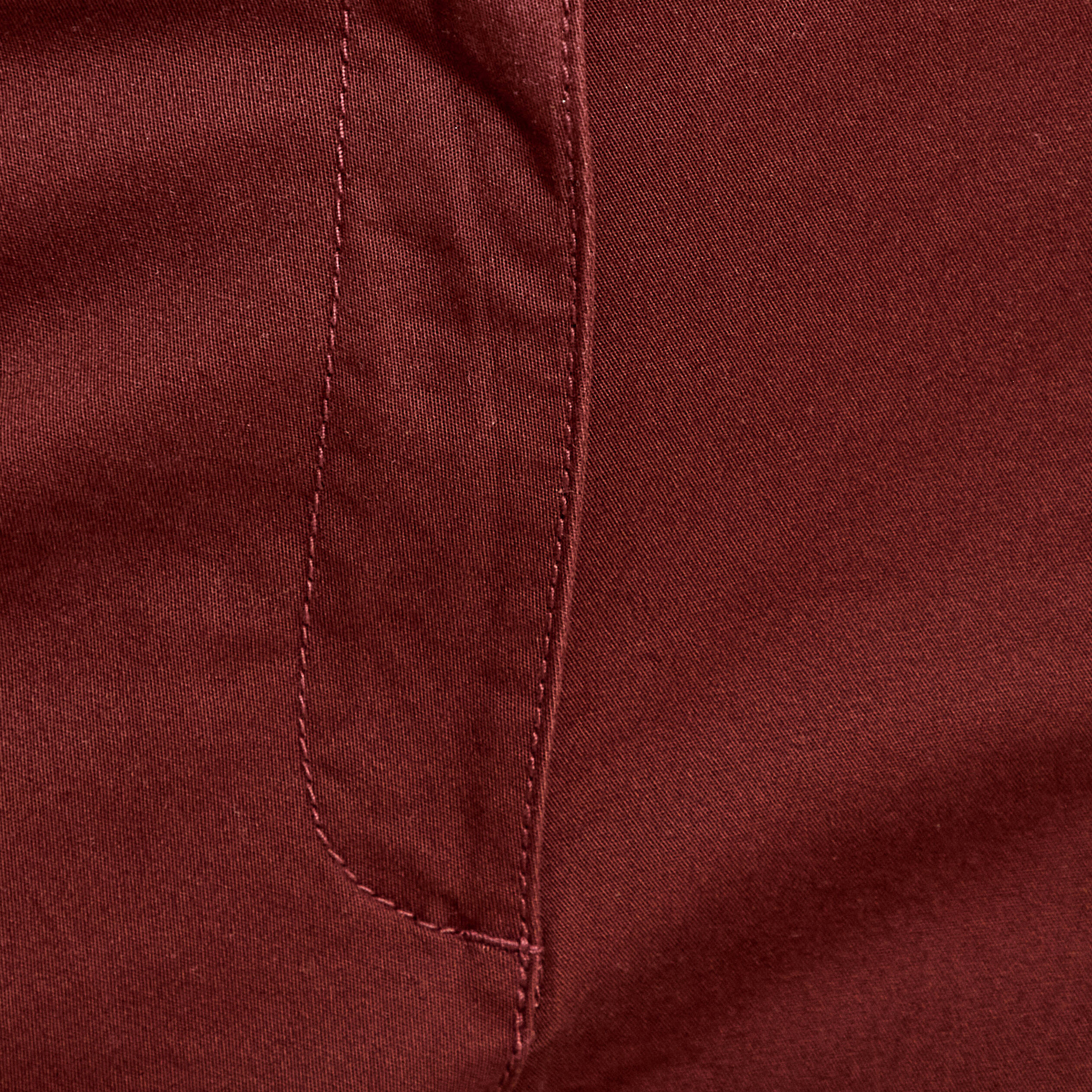 Pantalon chino 7/8&egrave;me marron femme