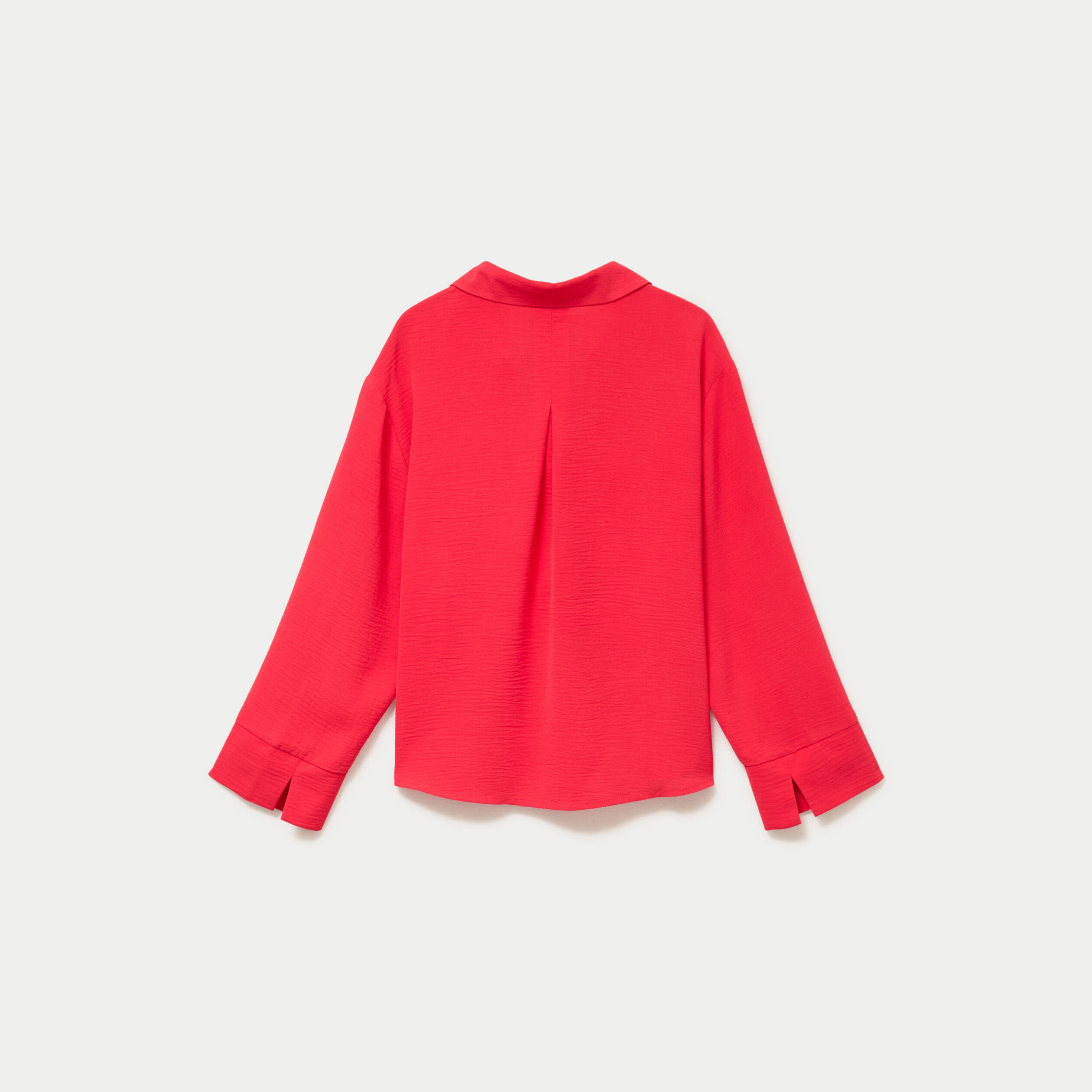 Blouse manches longues rouge femme