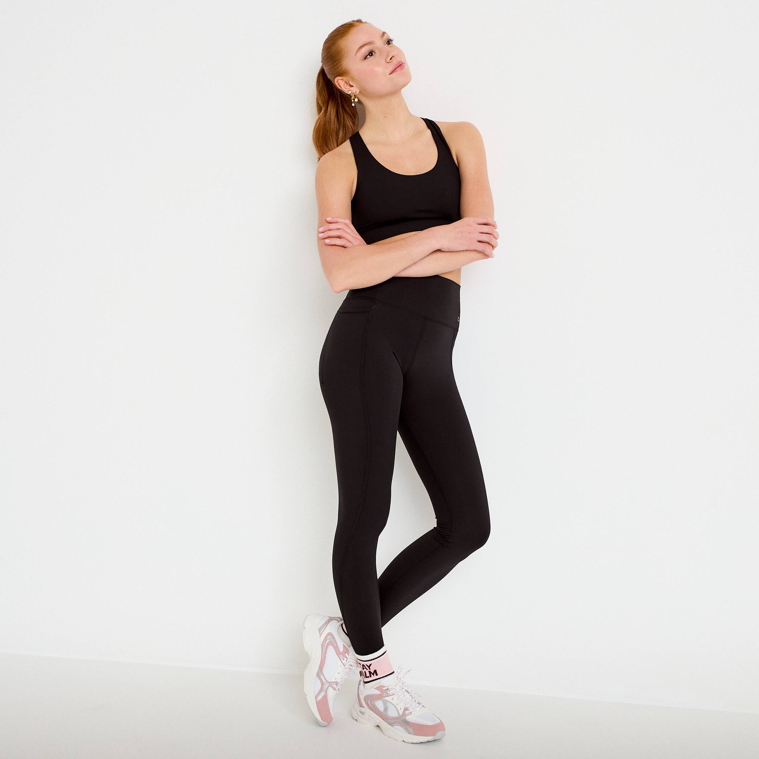 Legging taille haute noir femme