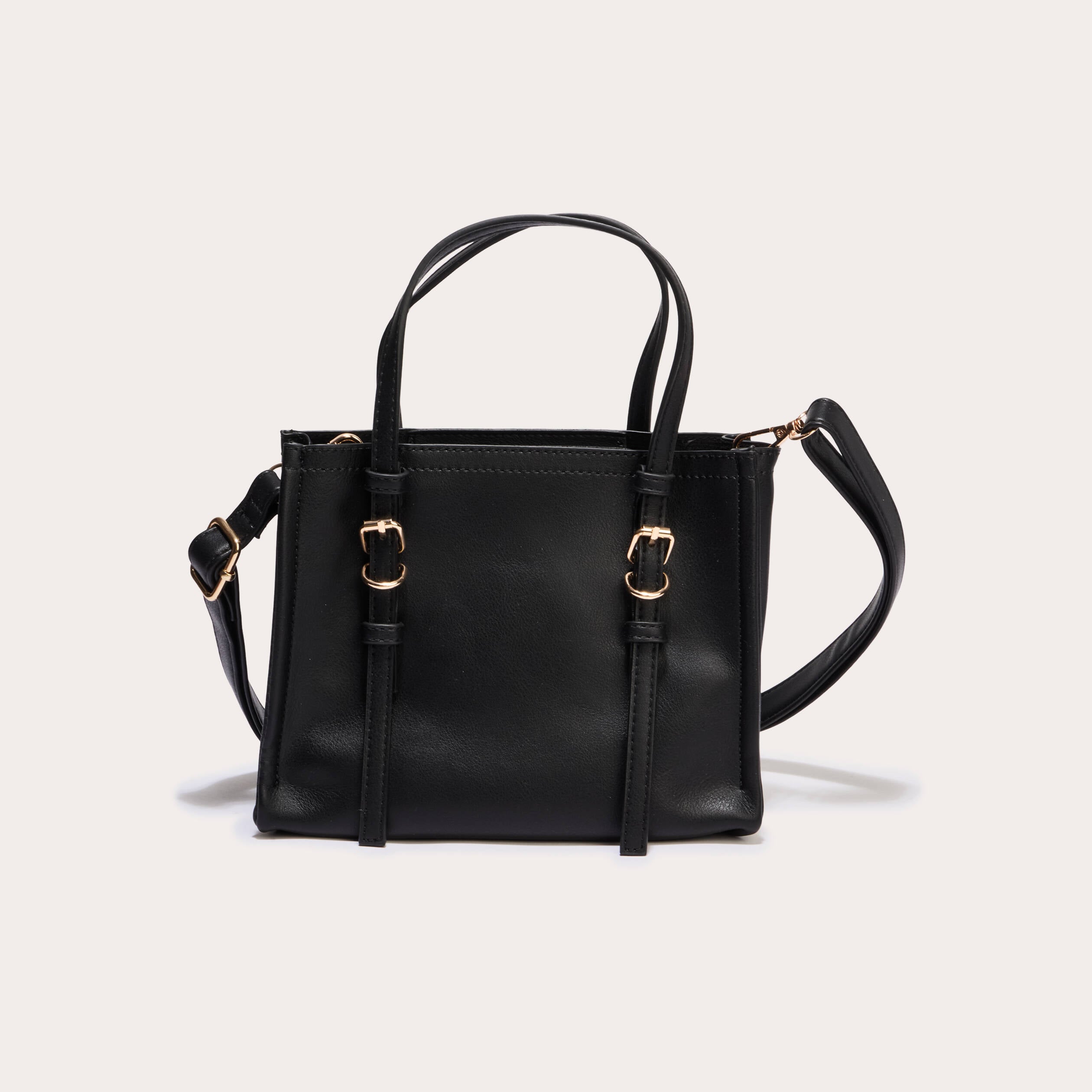 Sac &agrave; main avec bandouli&egrave;re noir femme