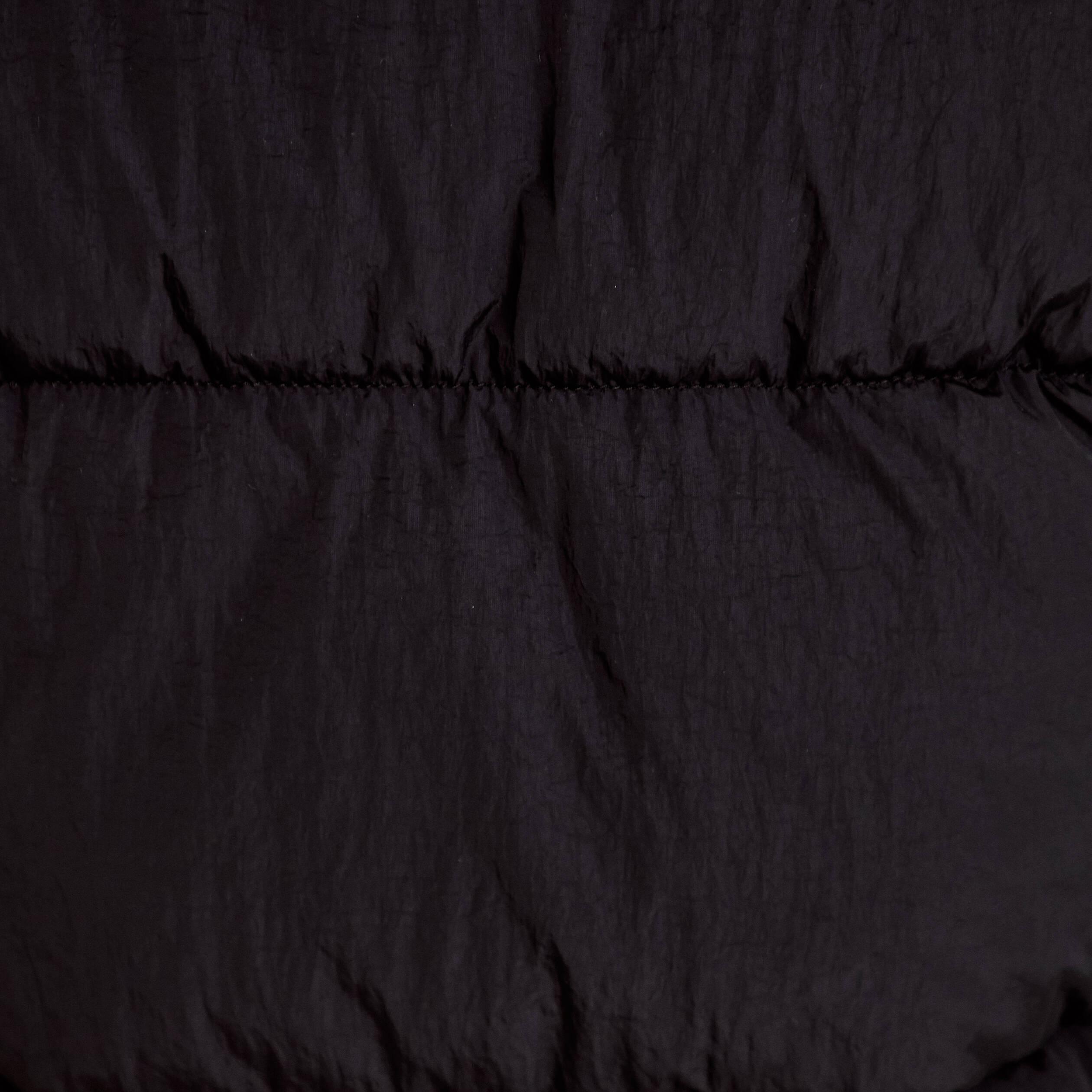 Doudoune droite cropped &agrave; capuche noir femme