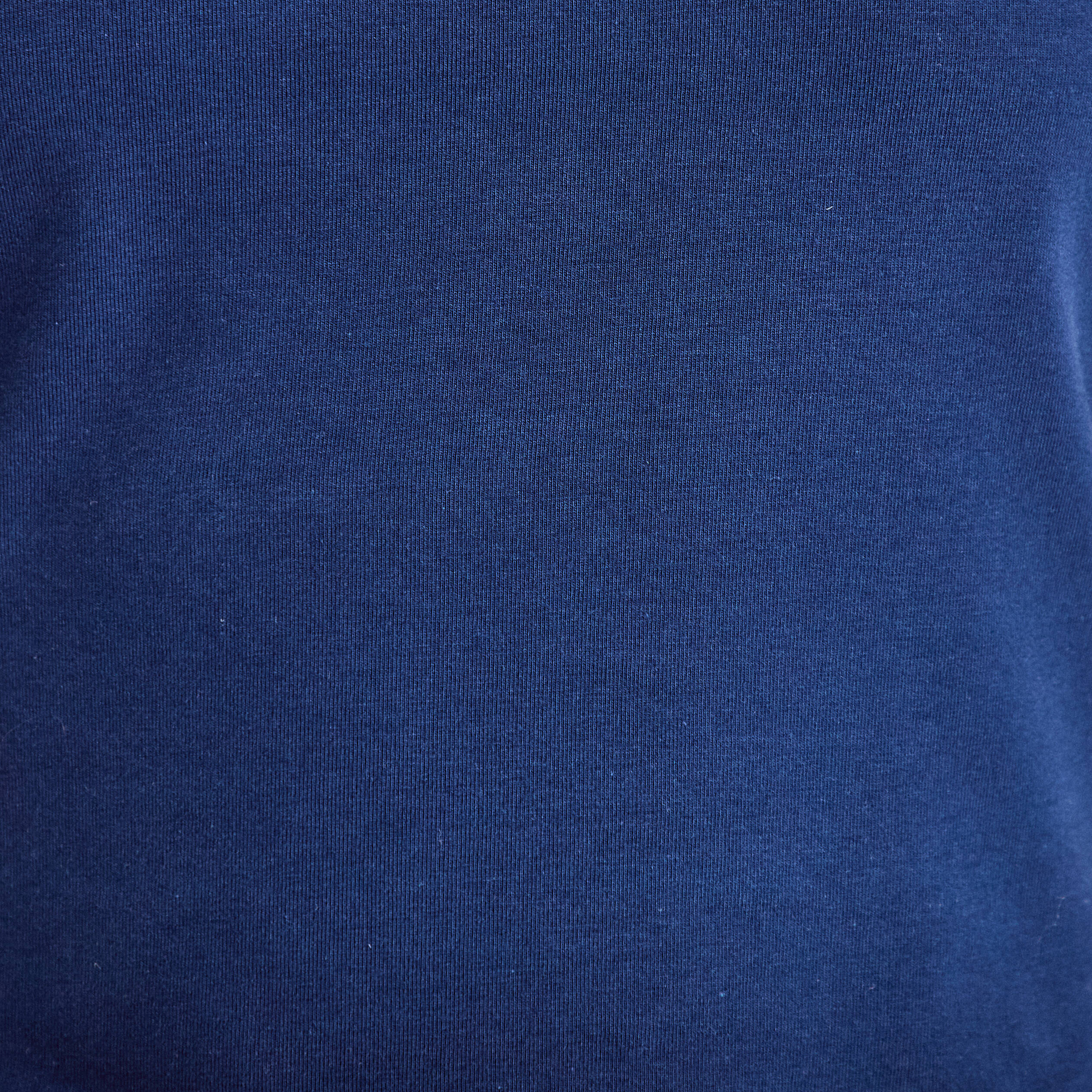 D&eacute;bardeur cropped bleu fonc&eacute; femme