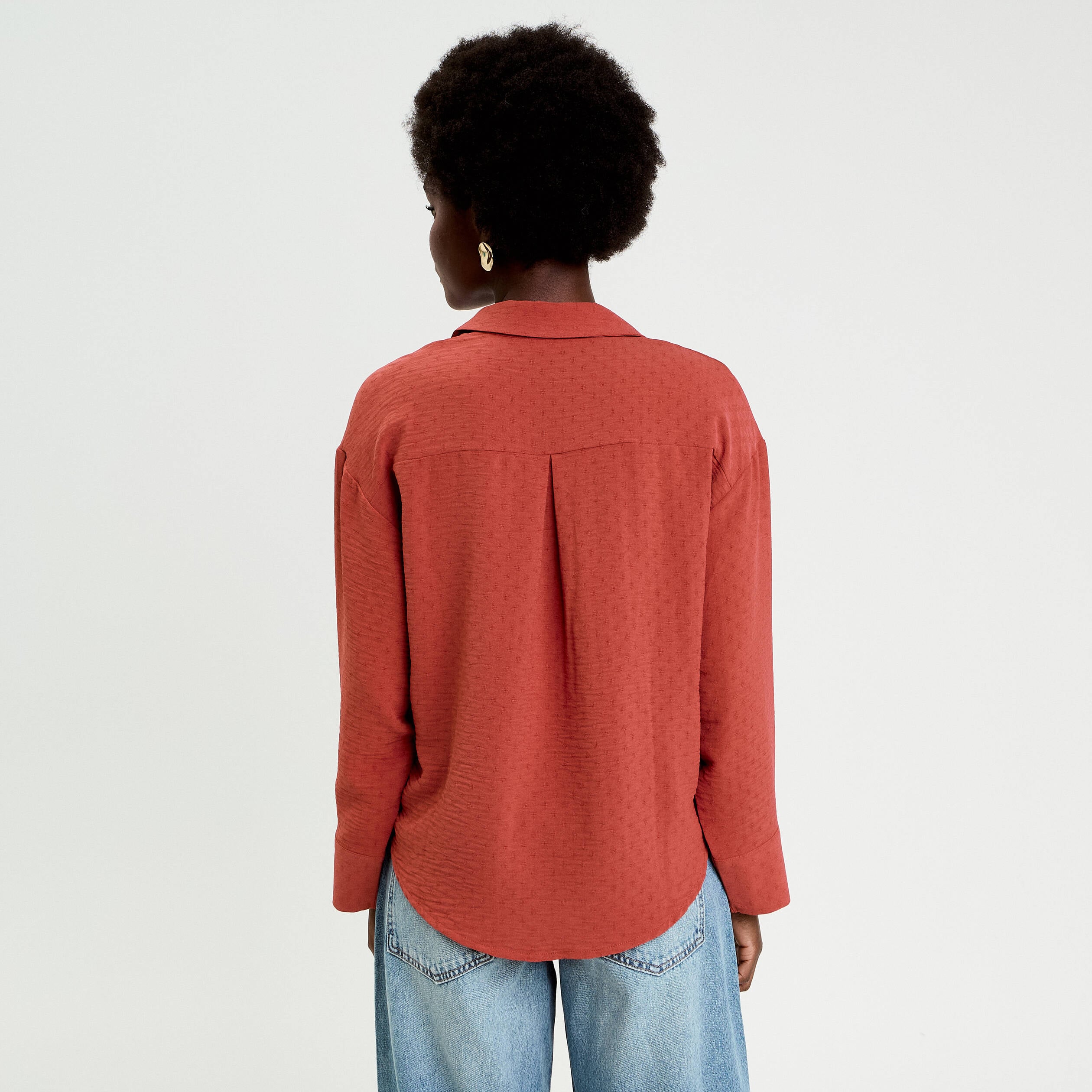 Vareuse manches longues vieux rose femme