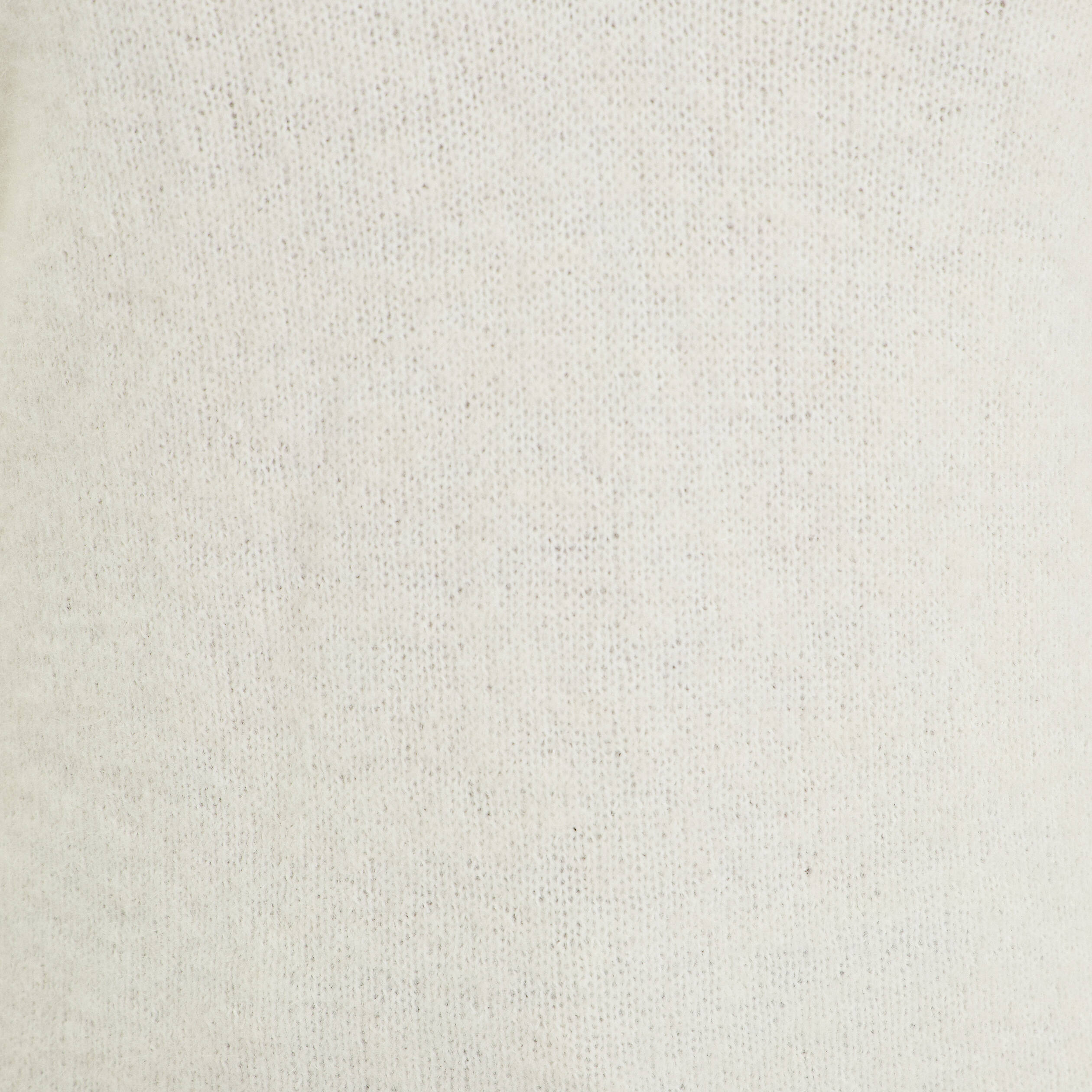 Pull duveteux ecru femme