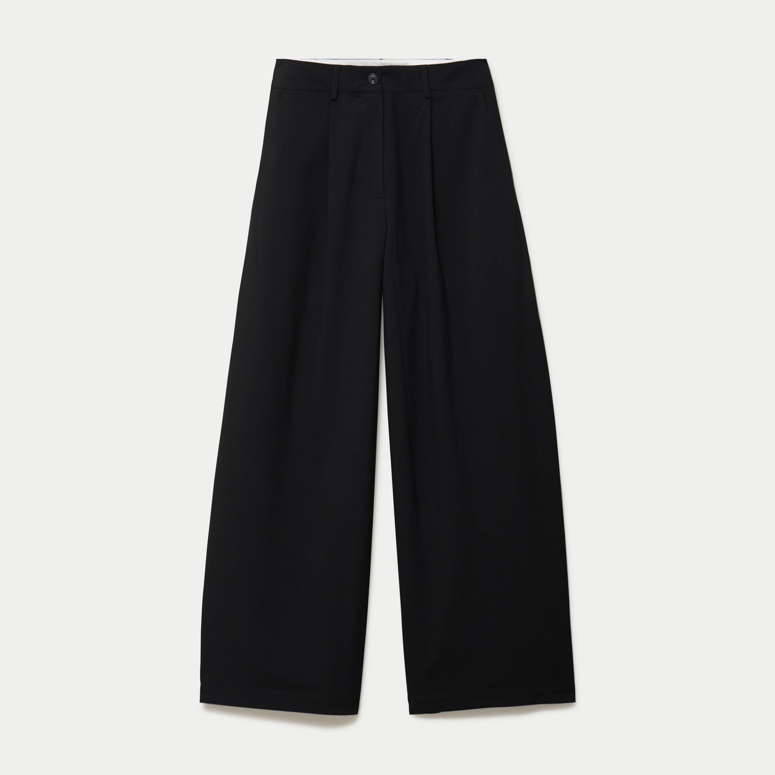Pantalon barrel taille standard noir femme