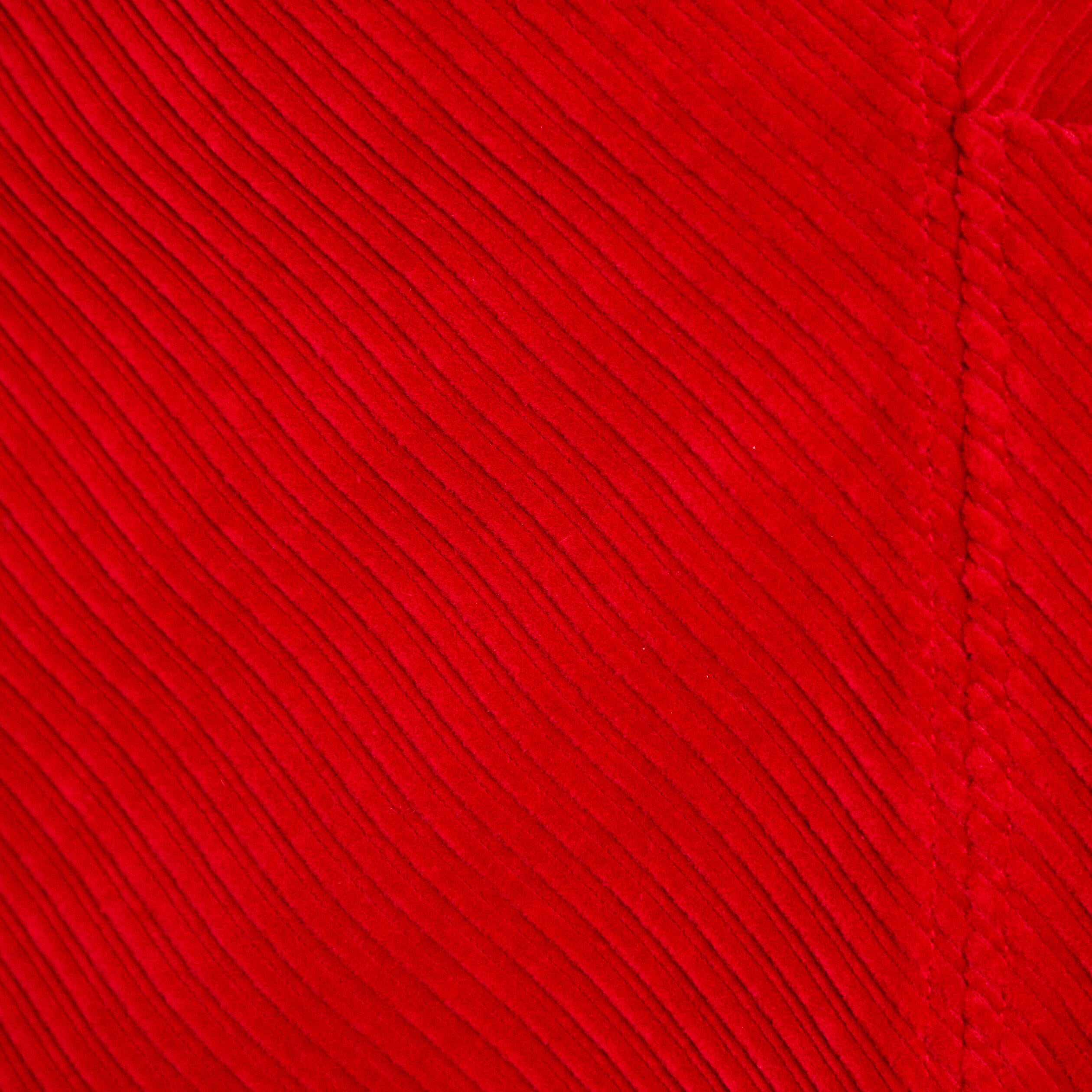 Jupe trap&egrave;ze en velours rouge femme