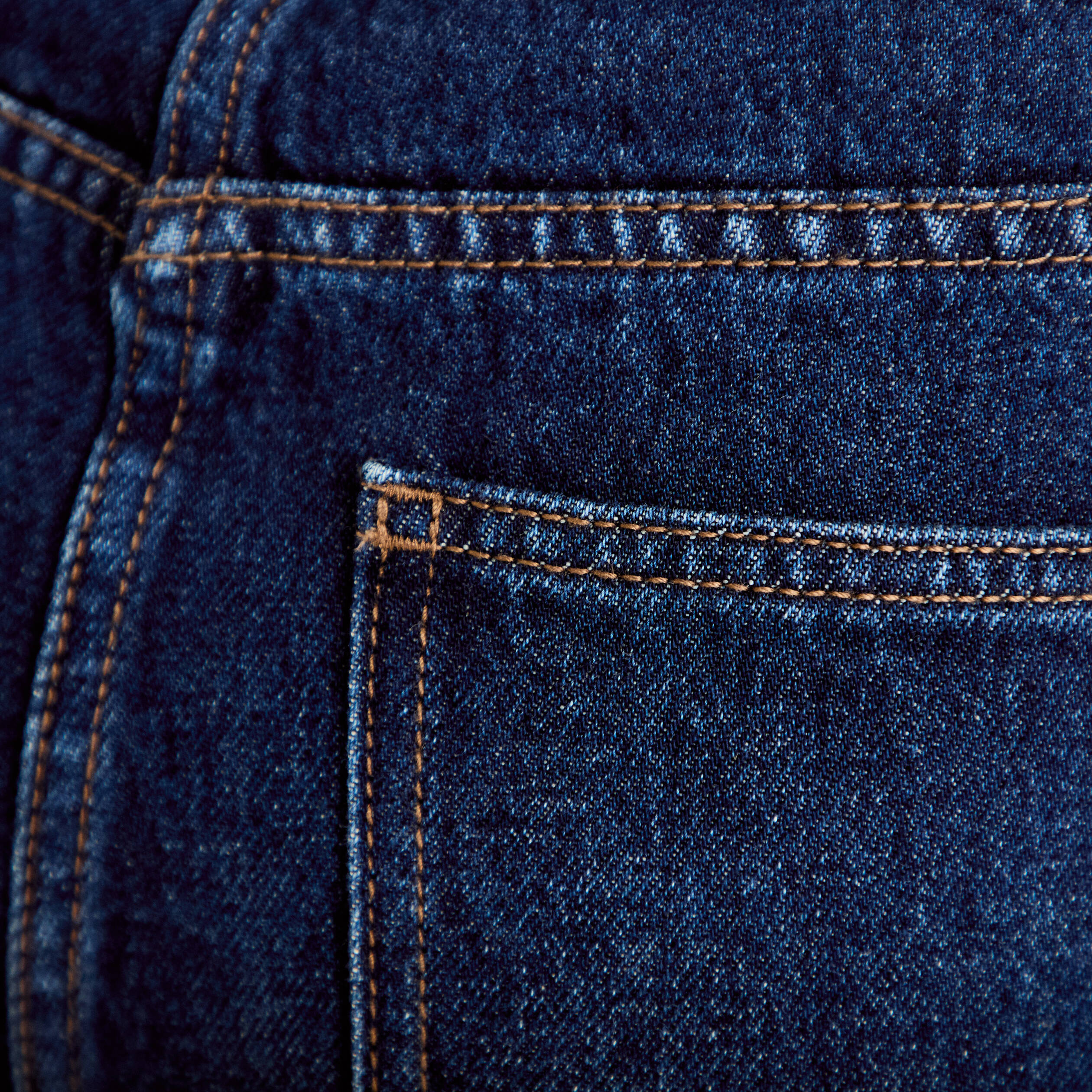 Jeans droit &agrave; revers denim stone femme
