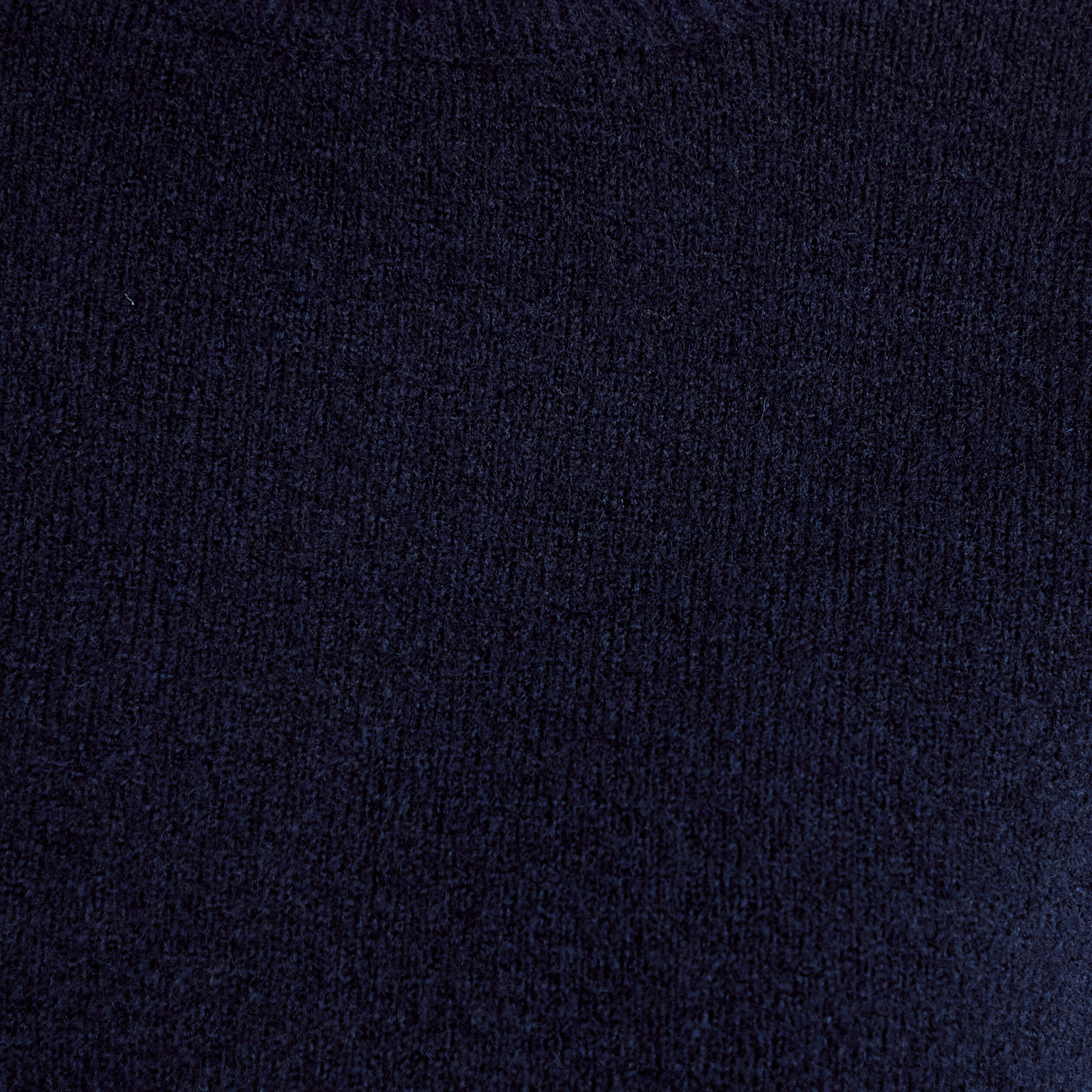 Pull col chemise manches longues bleu marine femme