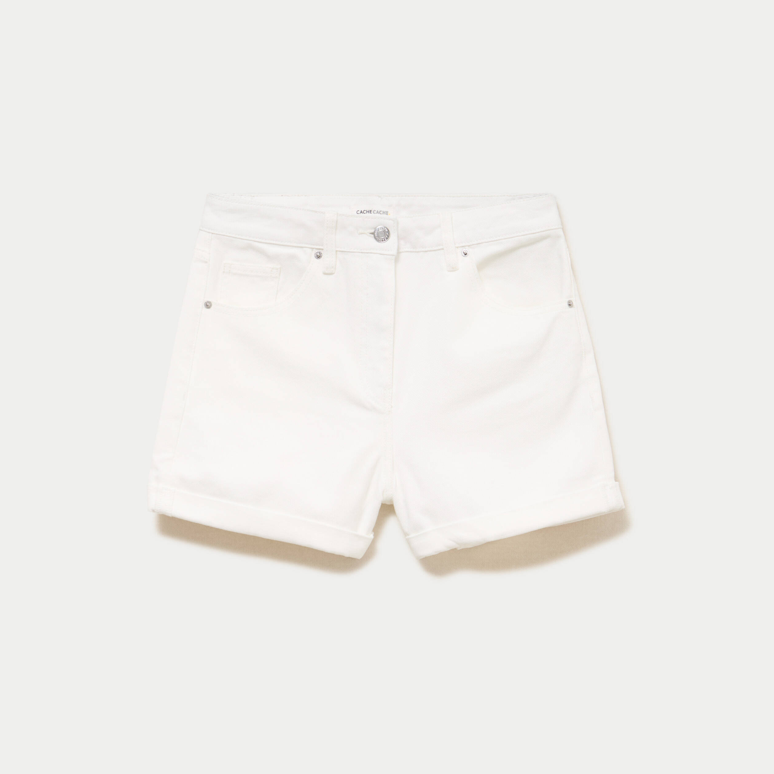Short ecru femme