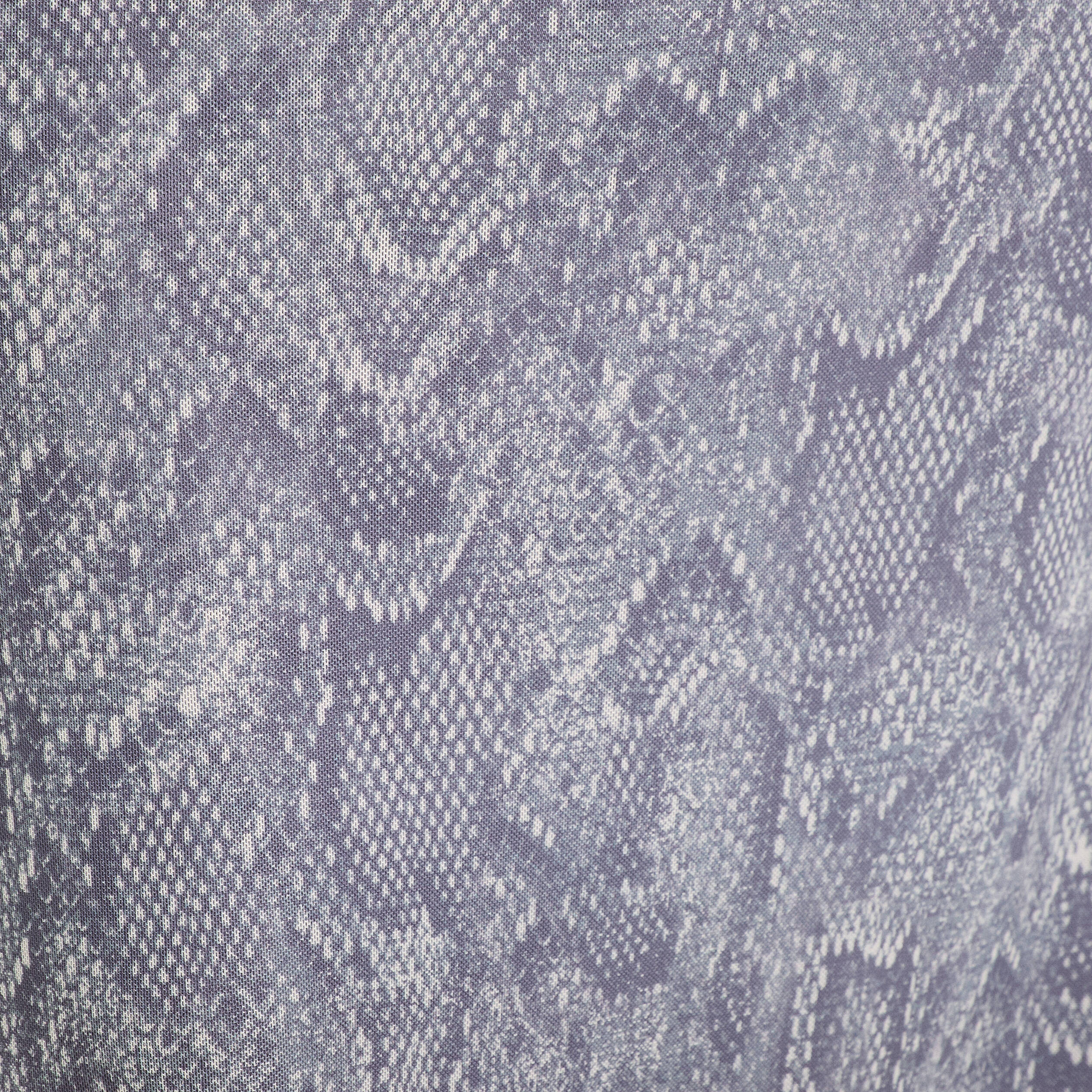 Jupe longue &eacute;vas&eacute;e bleu gris femme