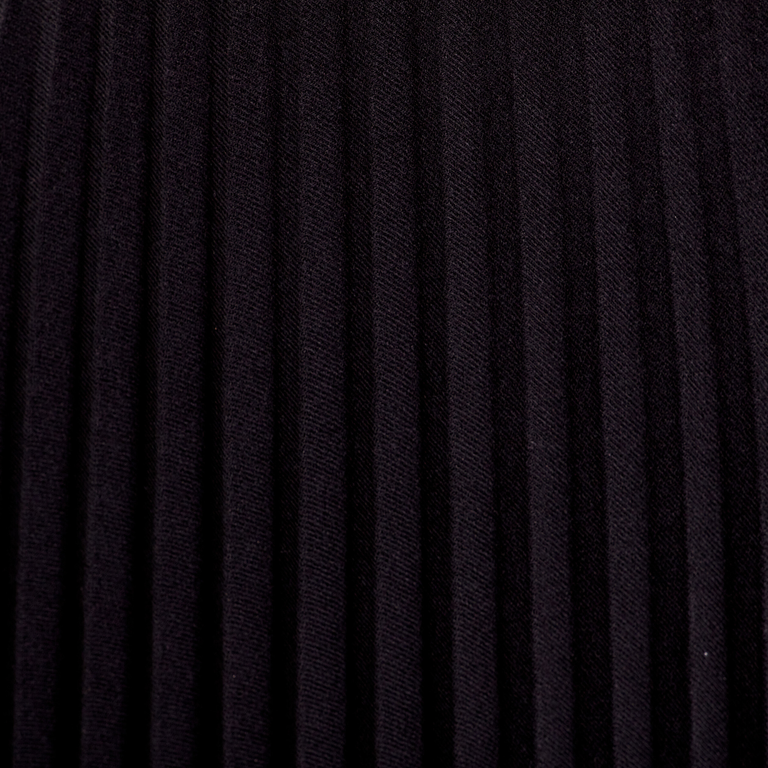 Jupe midi &eacute;vas&eacute;e pliss&eacute;e noir femme