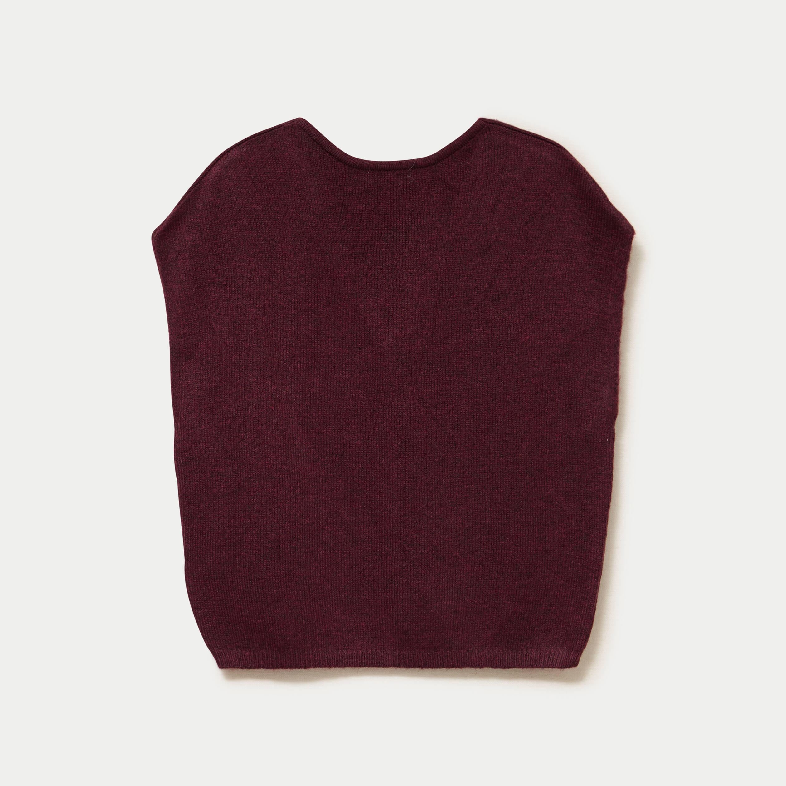 Gilet sans manches bordeaux femme