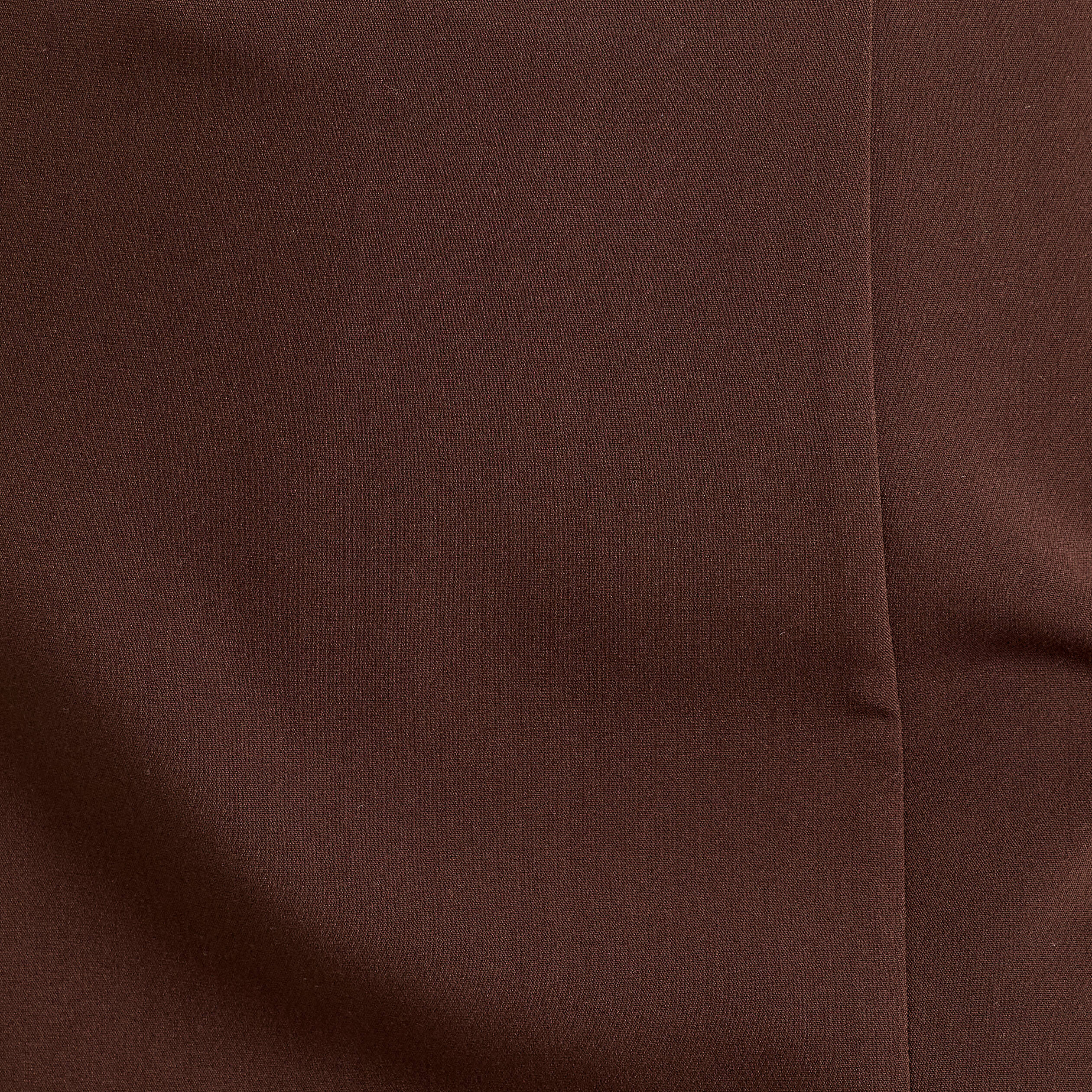 Jupe-short droite fentes marron fonc&eacute; femme