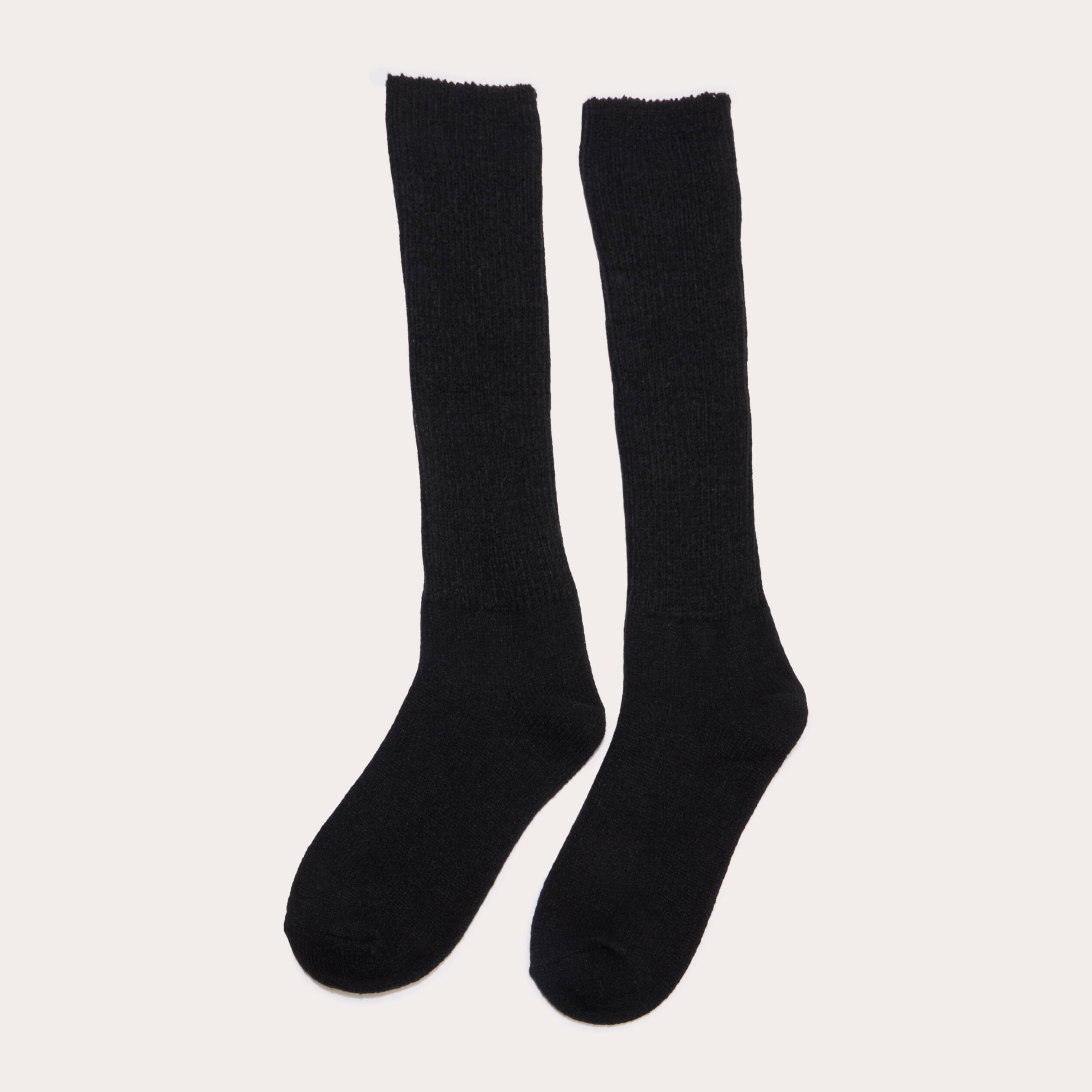 Chaussettes hautes noir femme