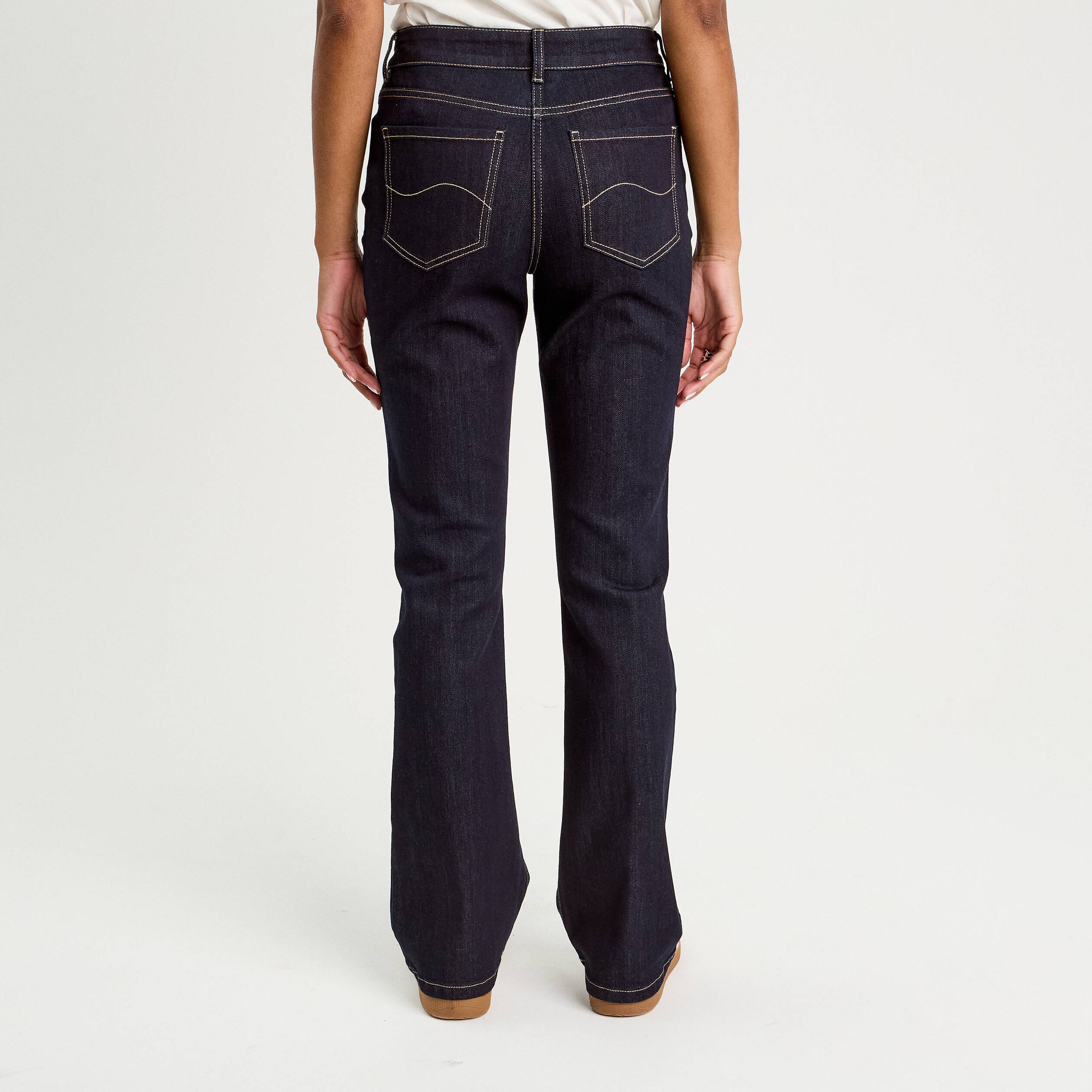 Jeans flare denim brut femme