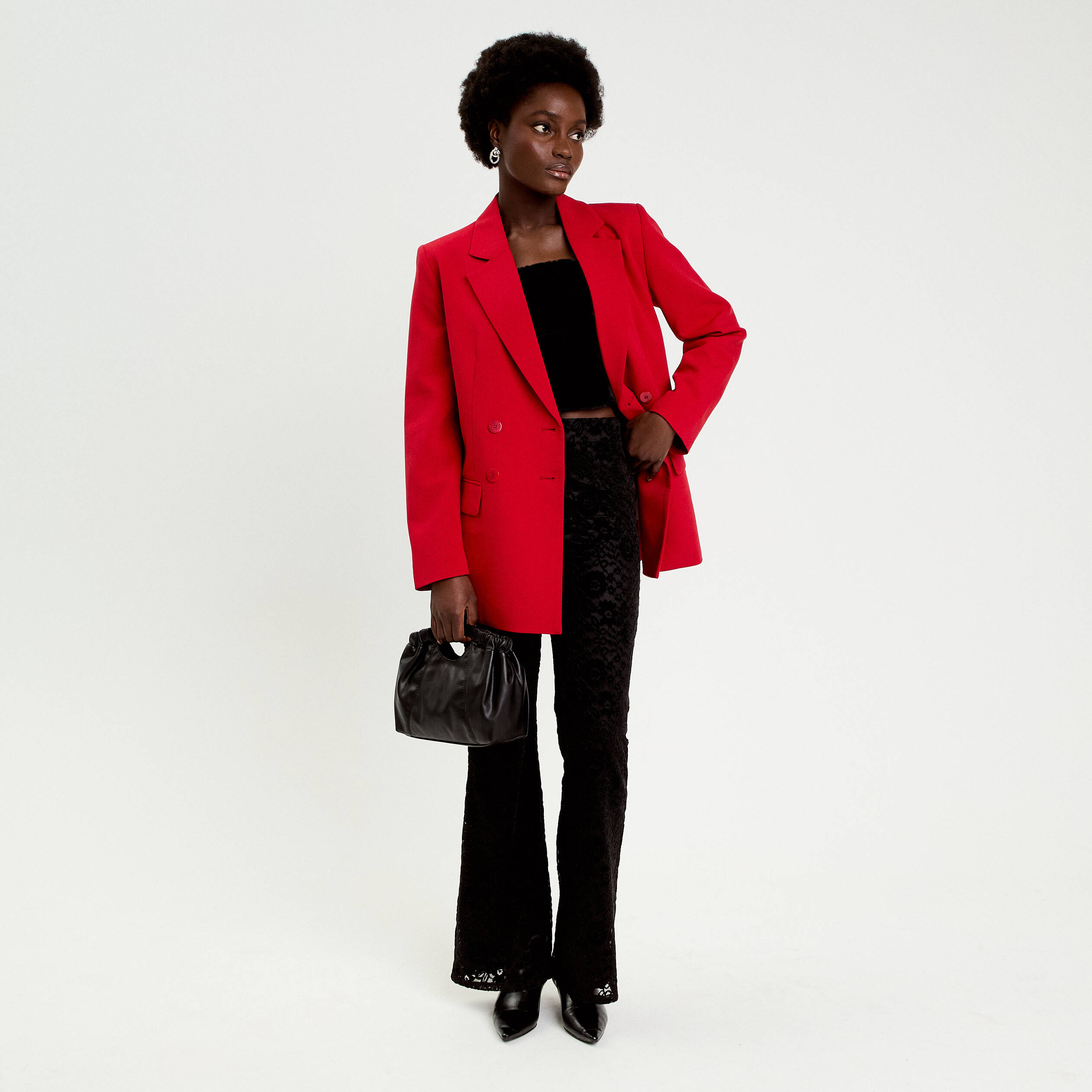 D&eacute;bardeur fausse fourrure noir femme