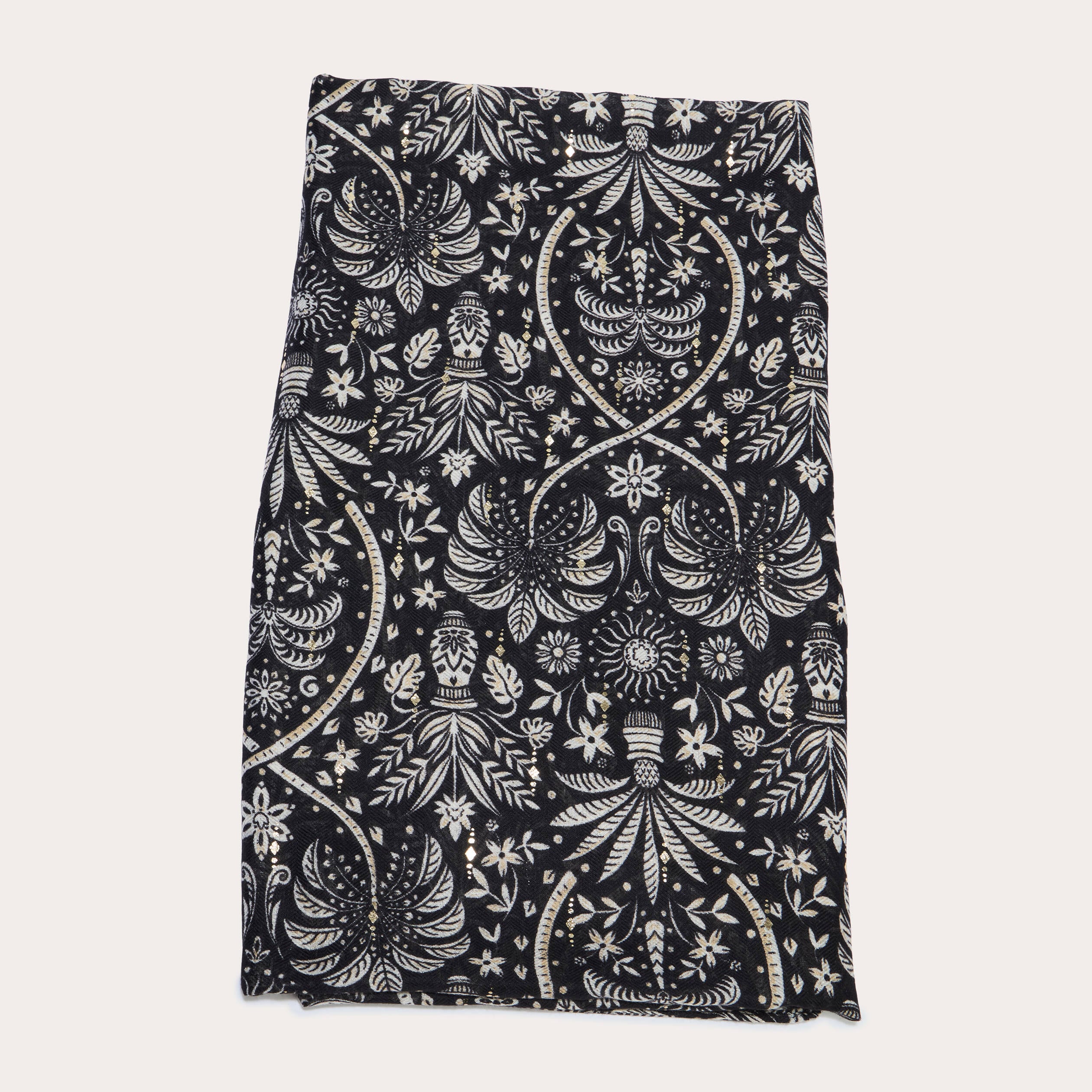 Foulard noir femme