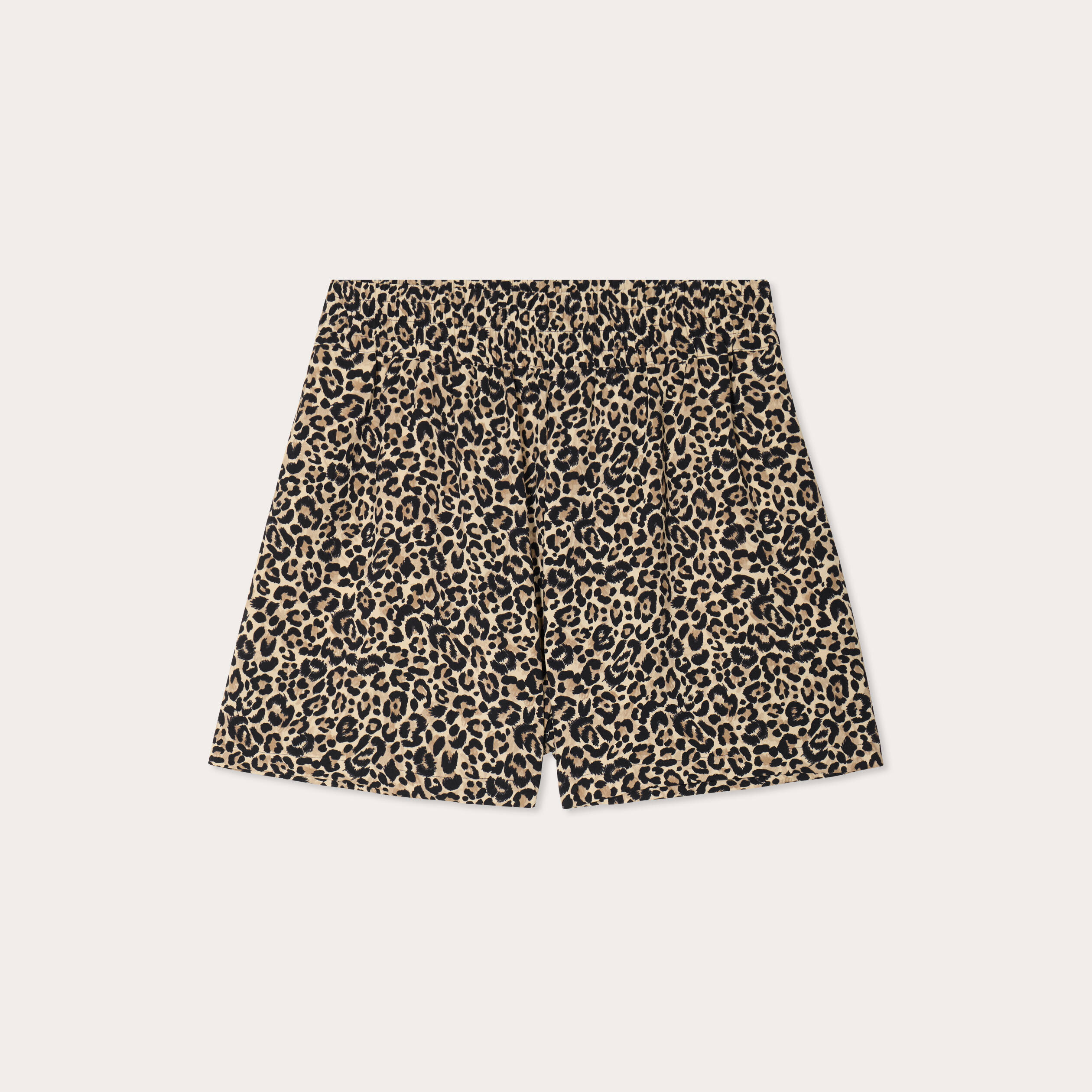 Short fluide regular beige femme
