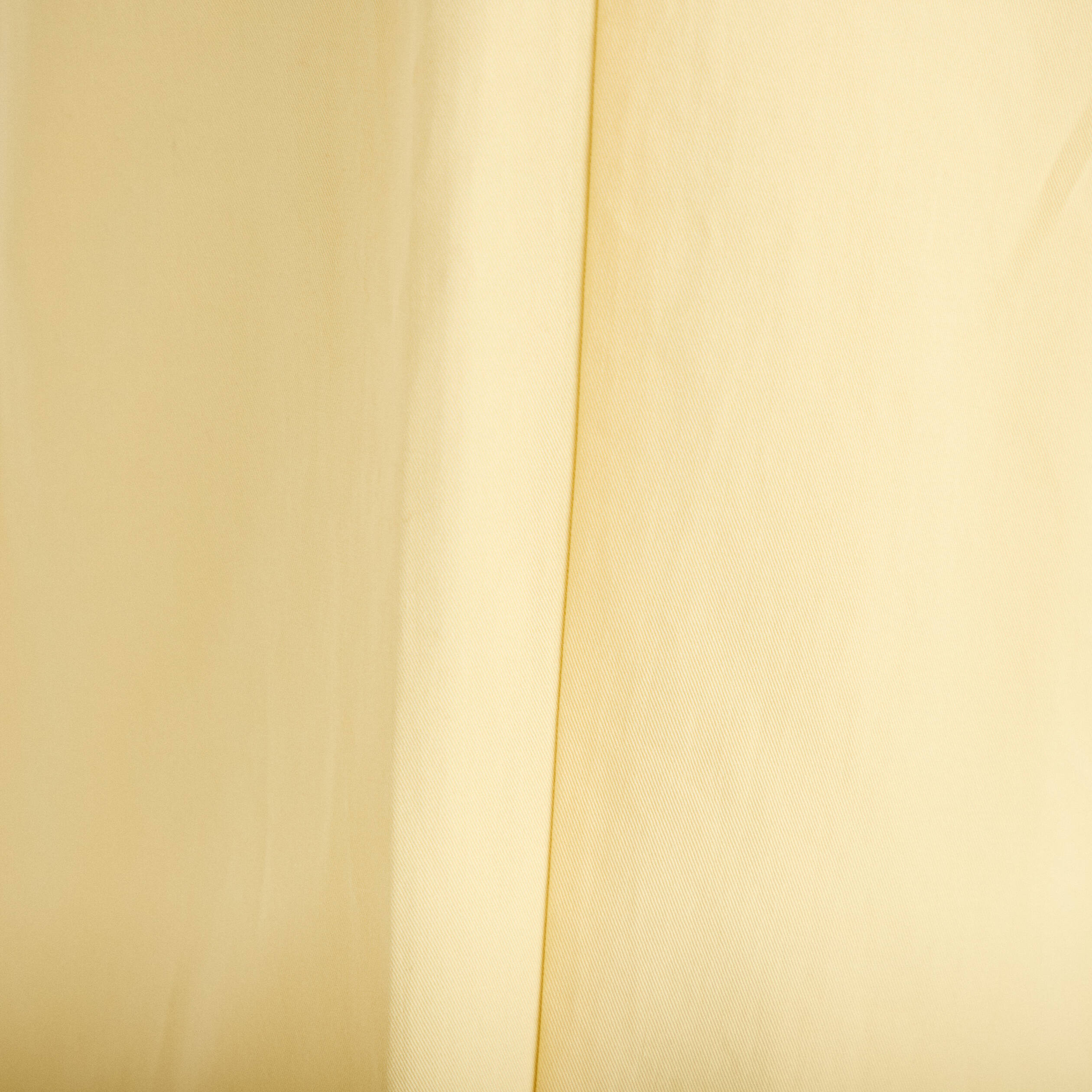 Pantalon large jaune clair femme