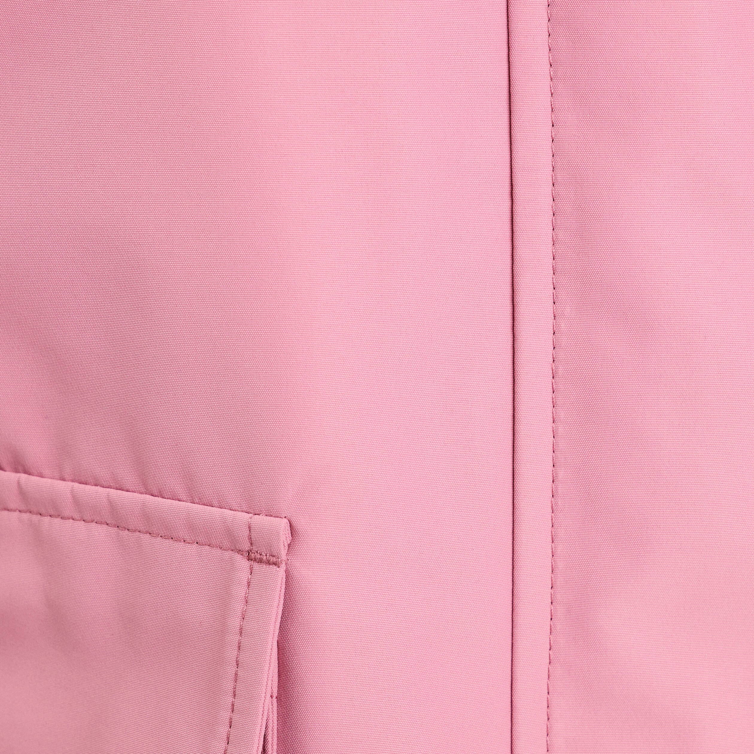 Veste courte bas resserr&eacute; &agrave; capuche rose clair femme