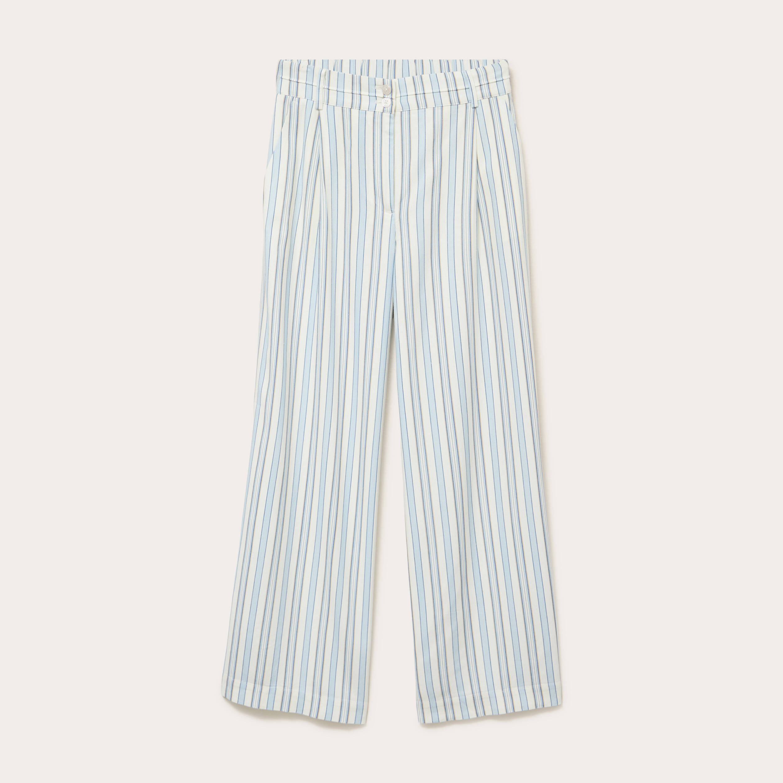 Pantalon large blanc femme