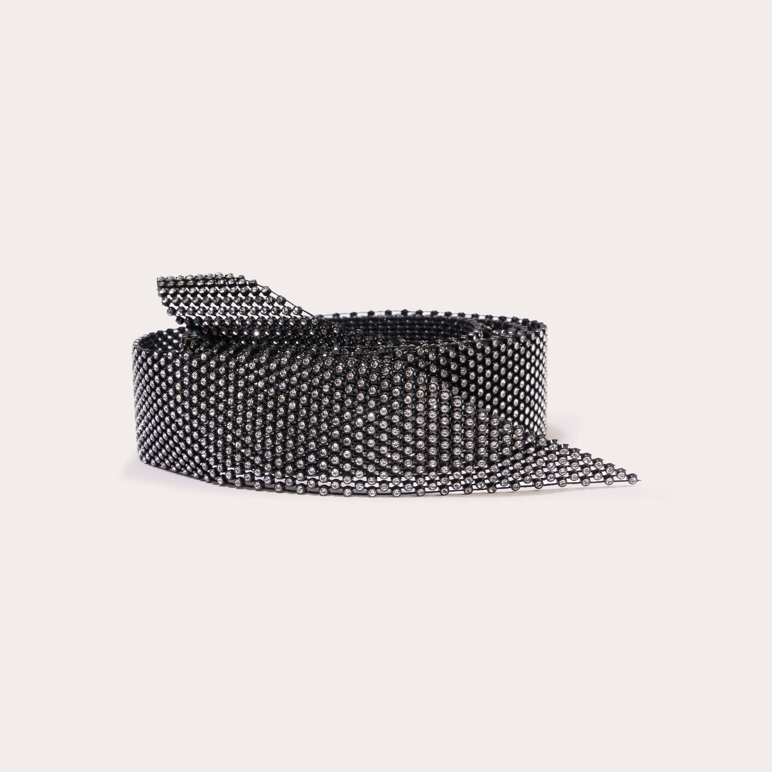 Foulard strass noir femme