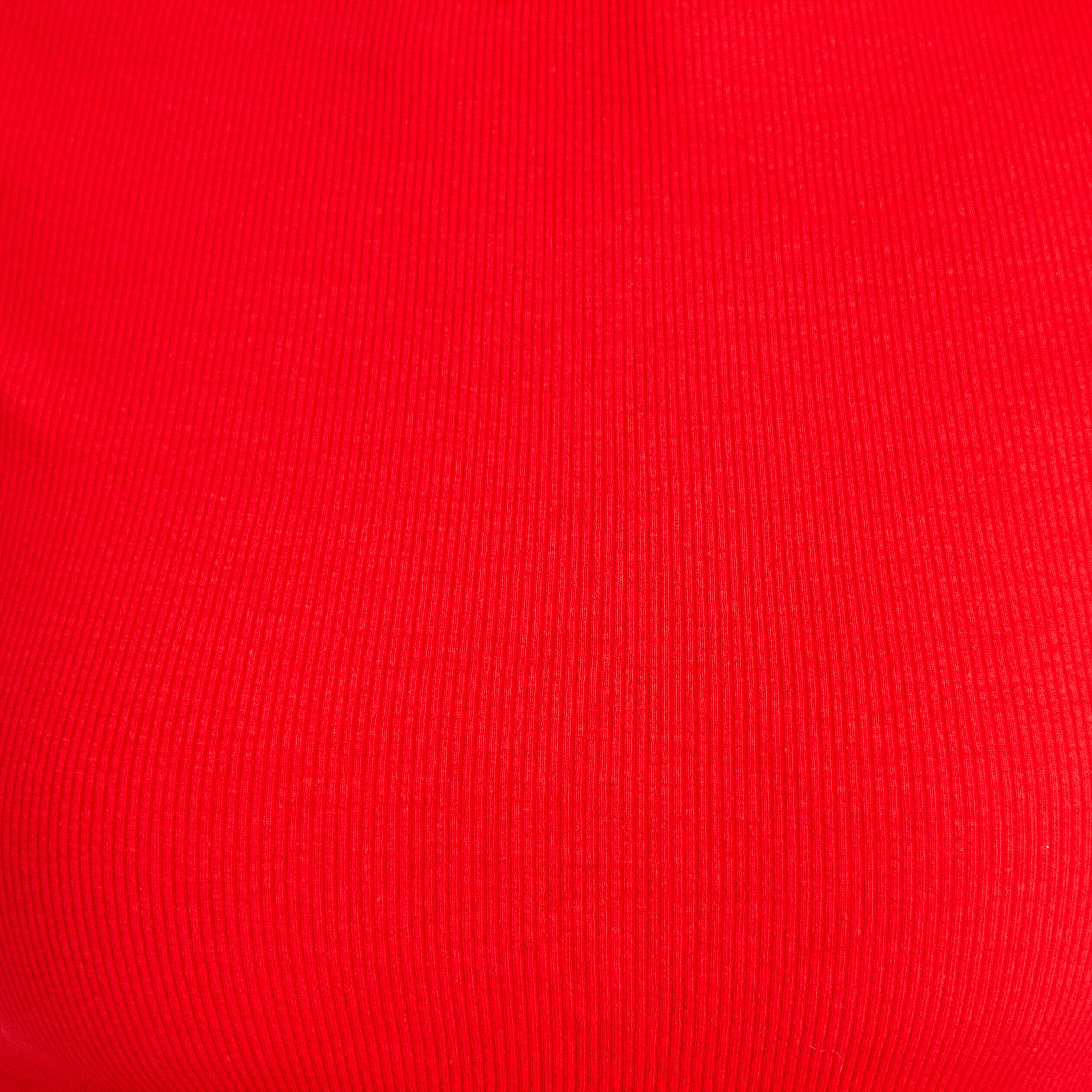 T-shirt cintr&eacute; col bateau rouge femme