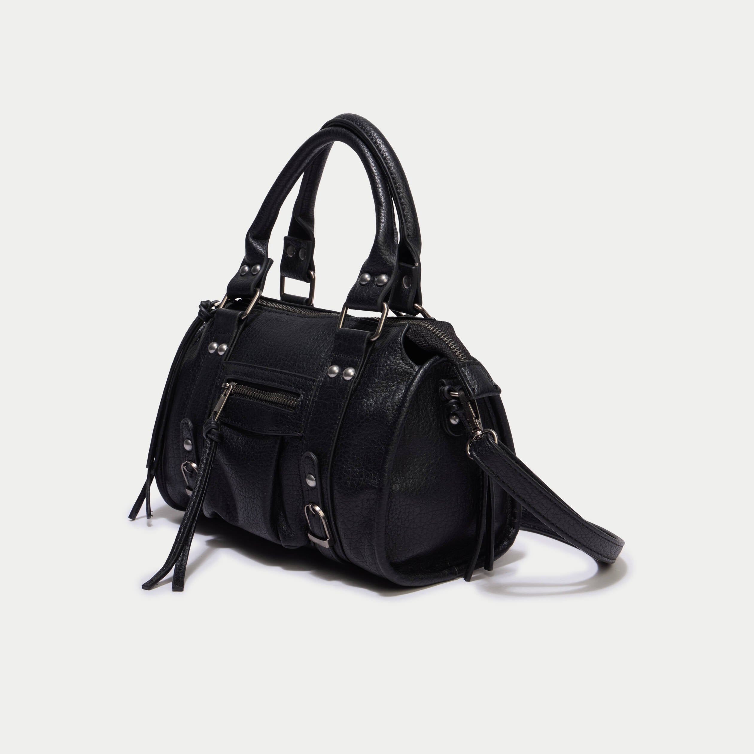 Sac port&eacute; main noir femme