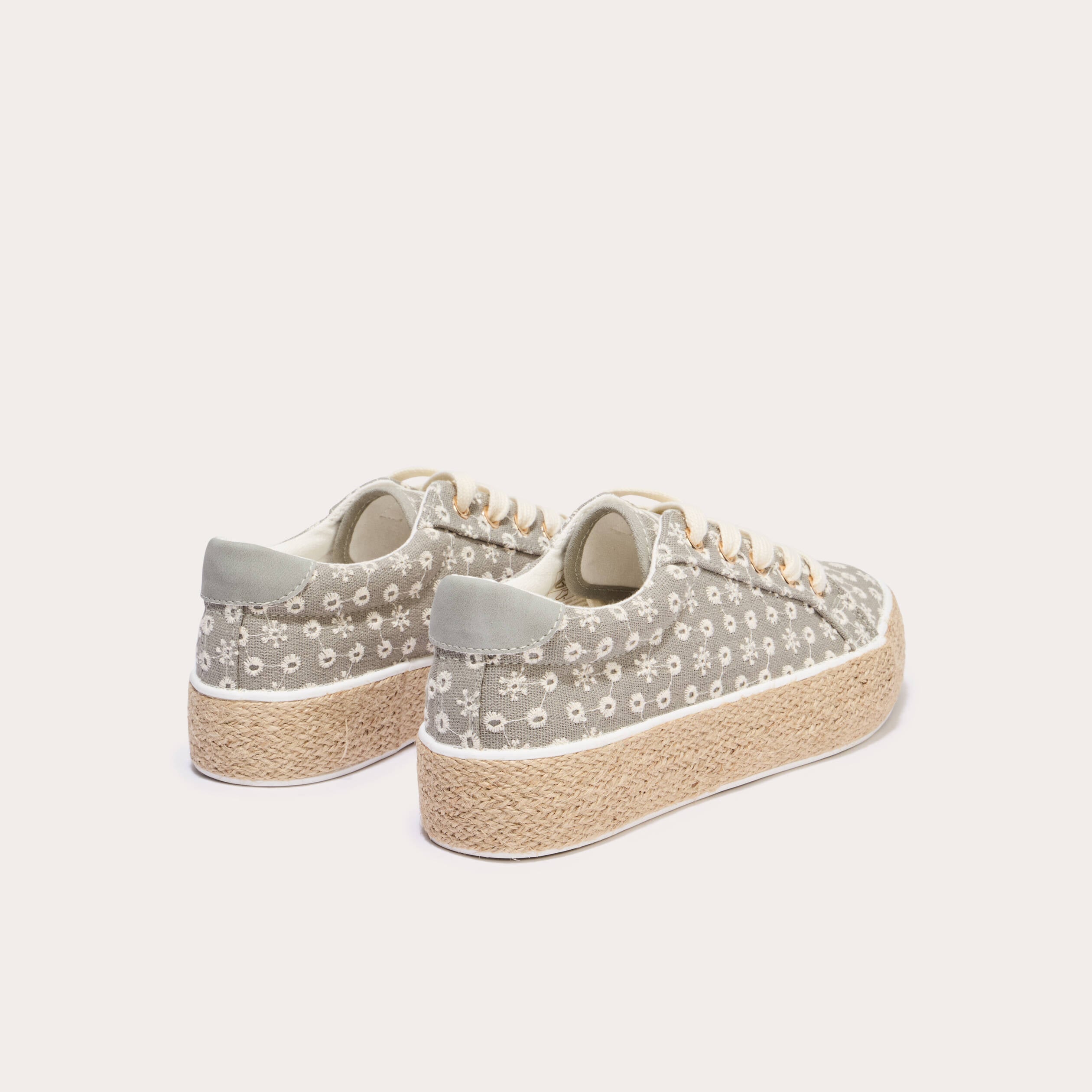 Espadrilles plates beige femme