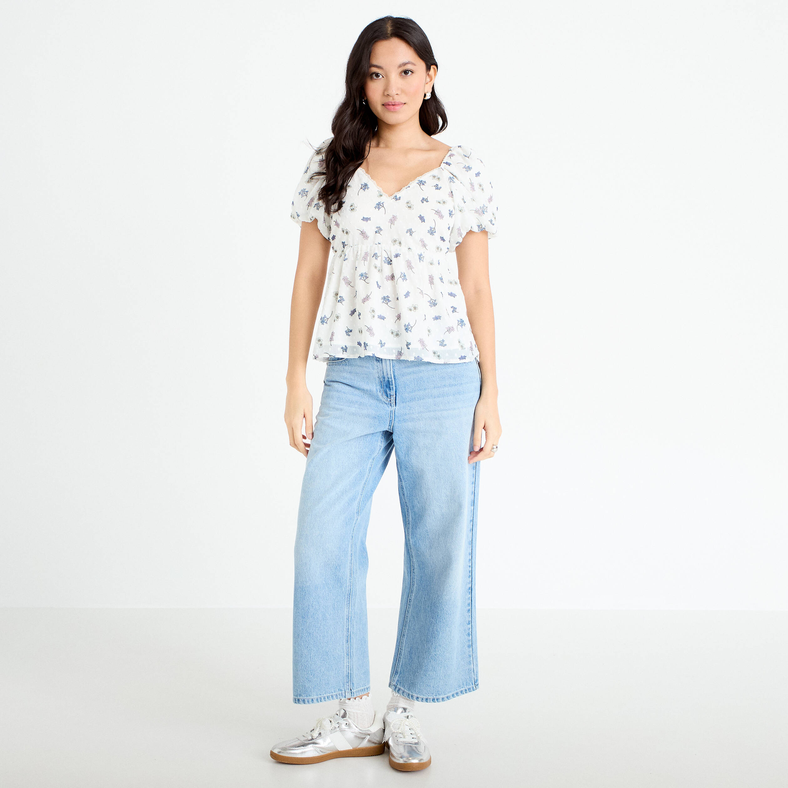 Blouse noeud dos Bridgerton blanc femme