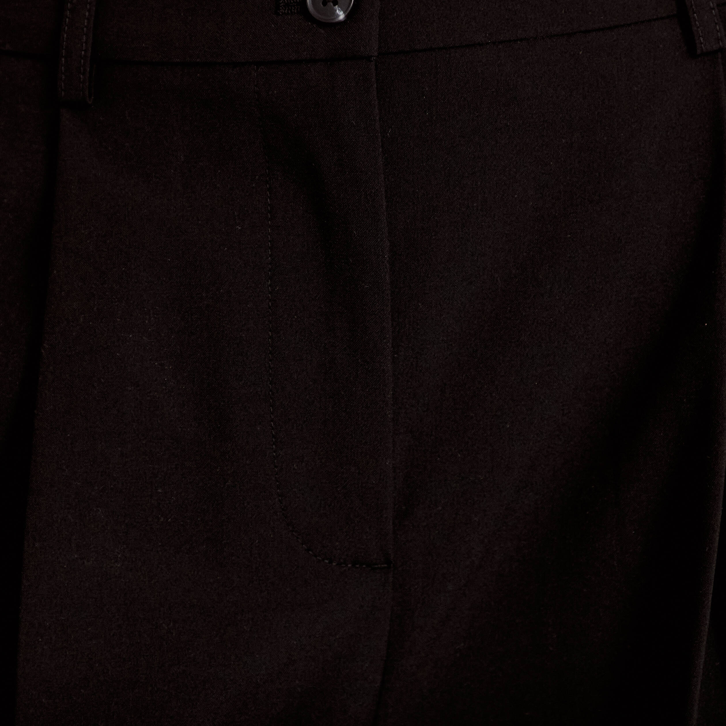 Pantalon large &agrave; pinces noir femme