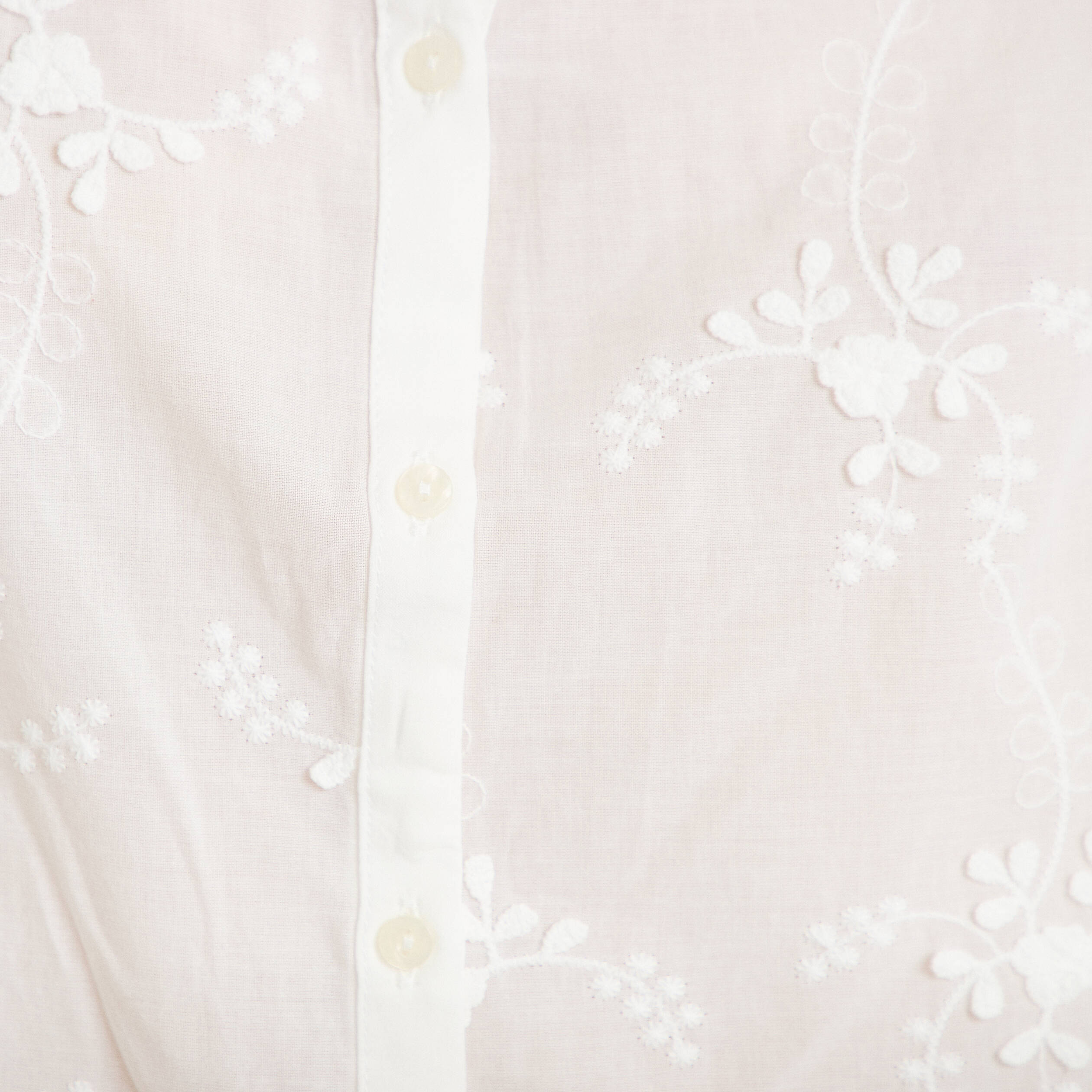 Chemise droite sans manches &agrave; relief ecru femme