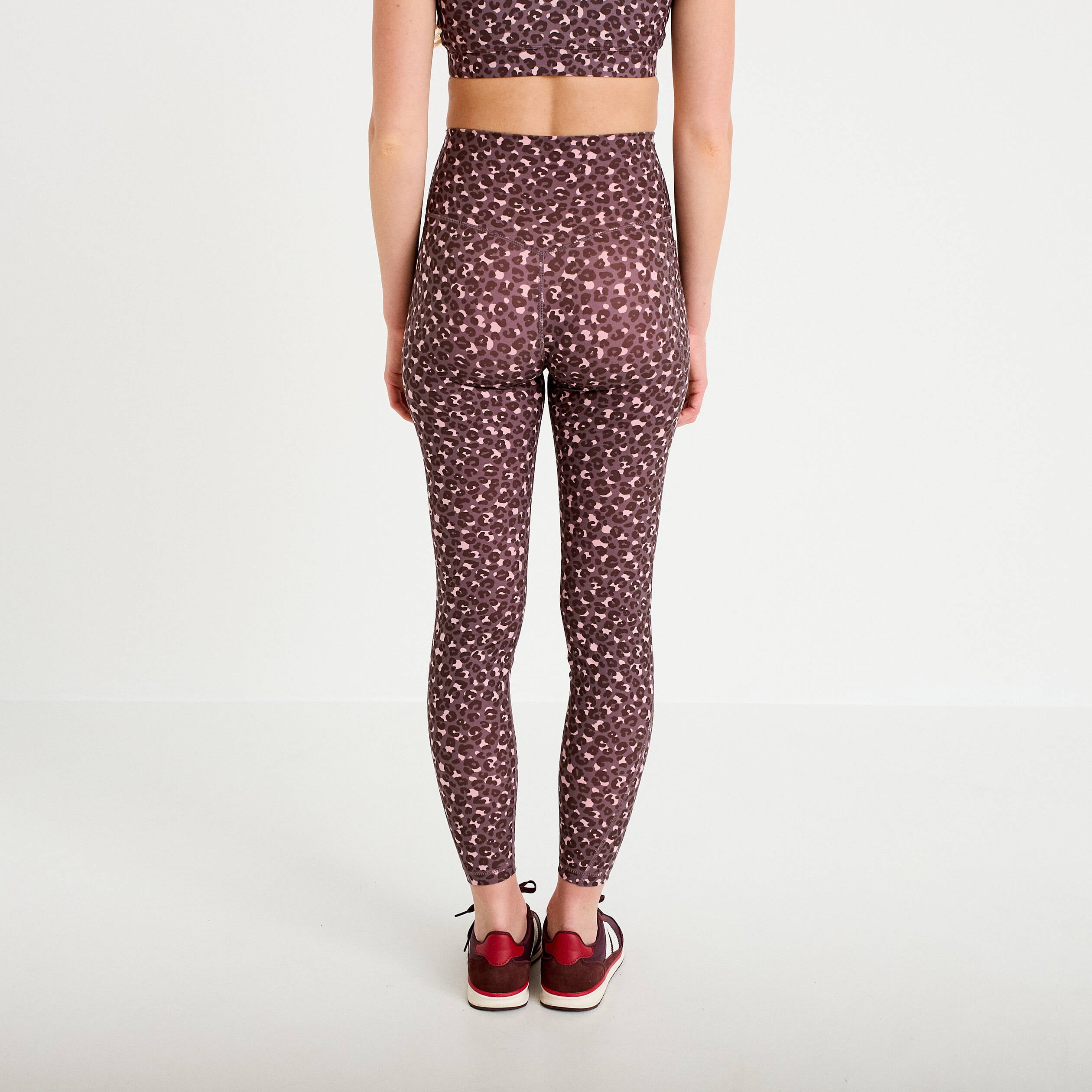 Leggings taille haute violet femme