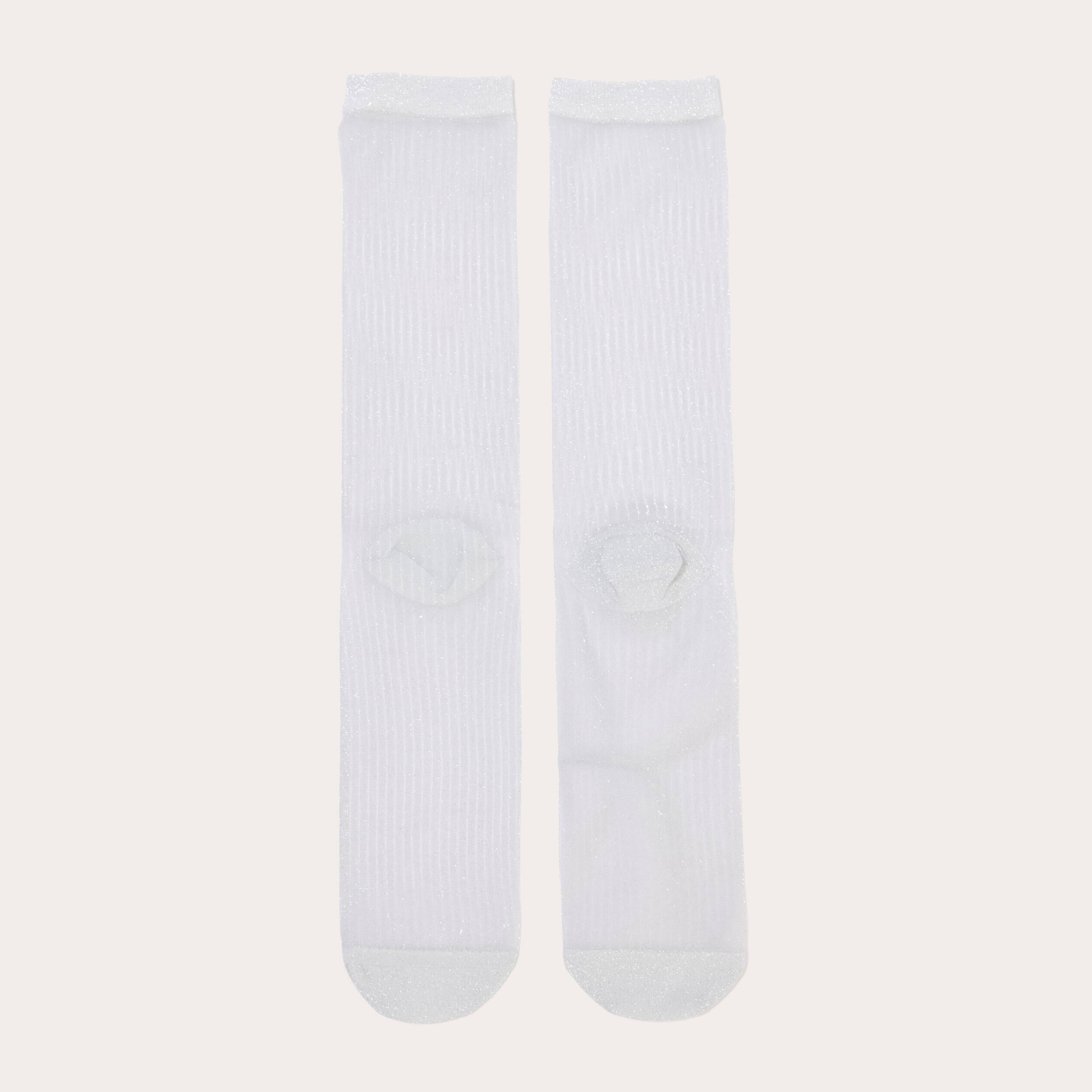 Chaussettes couleur argent femme