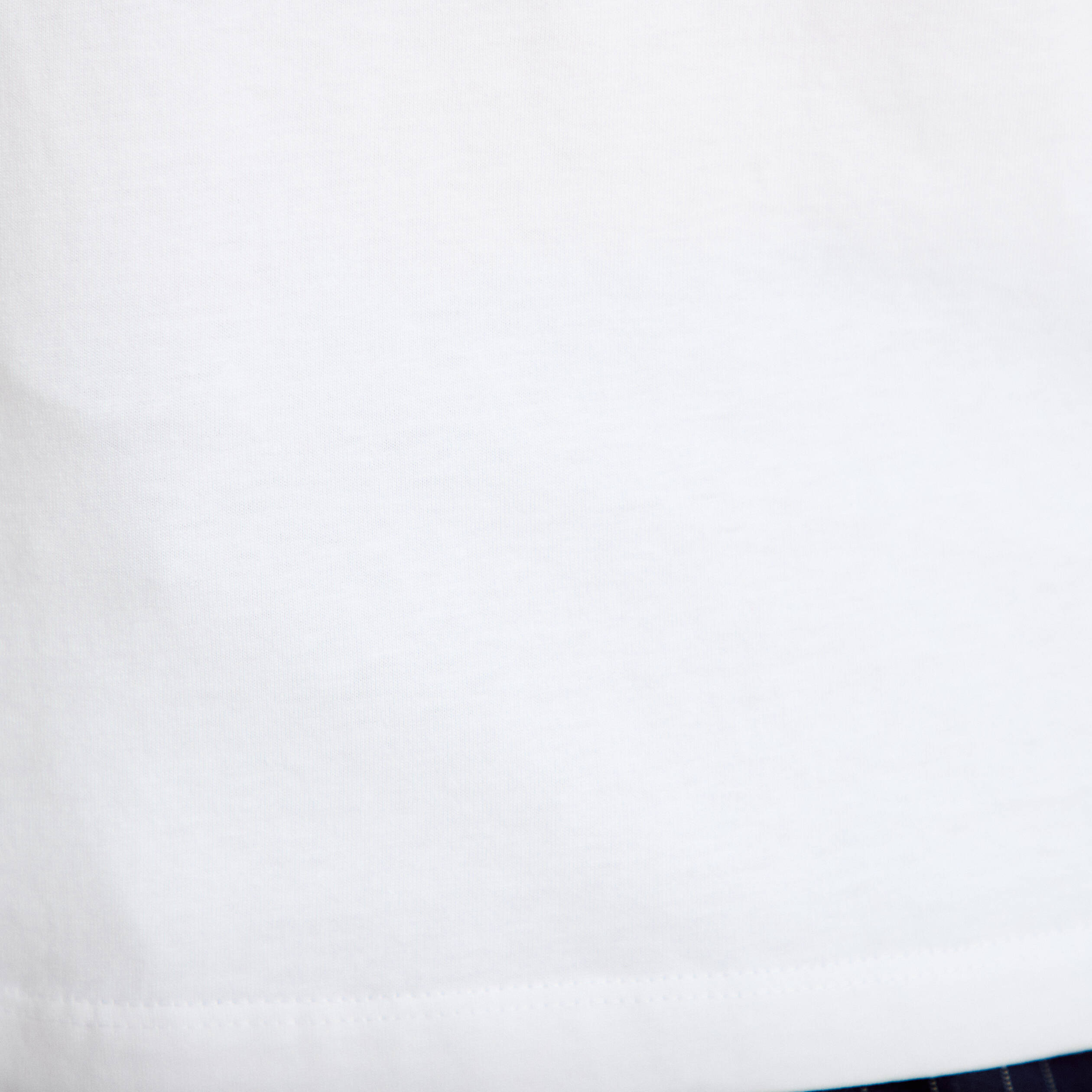 T-shirt col rond manches courtes blanc femme