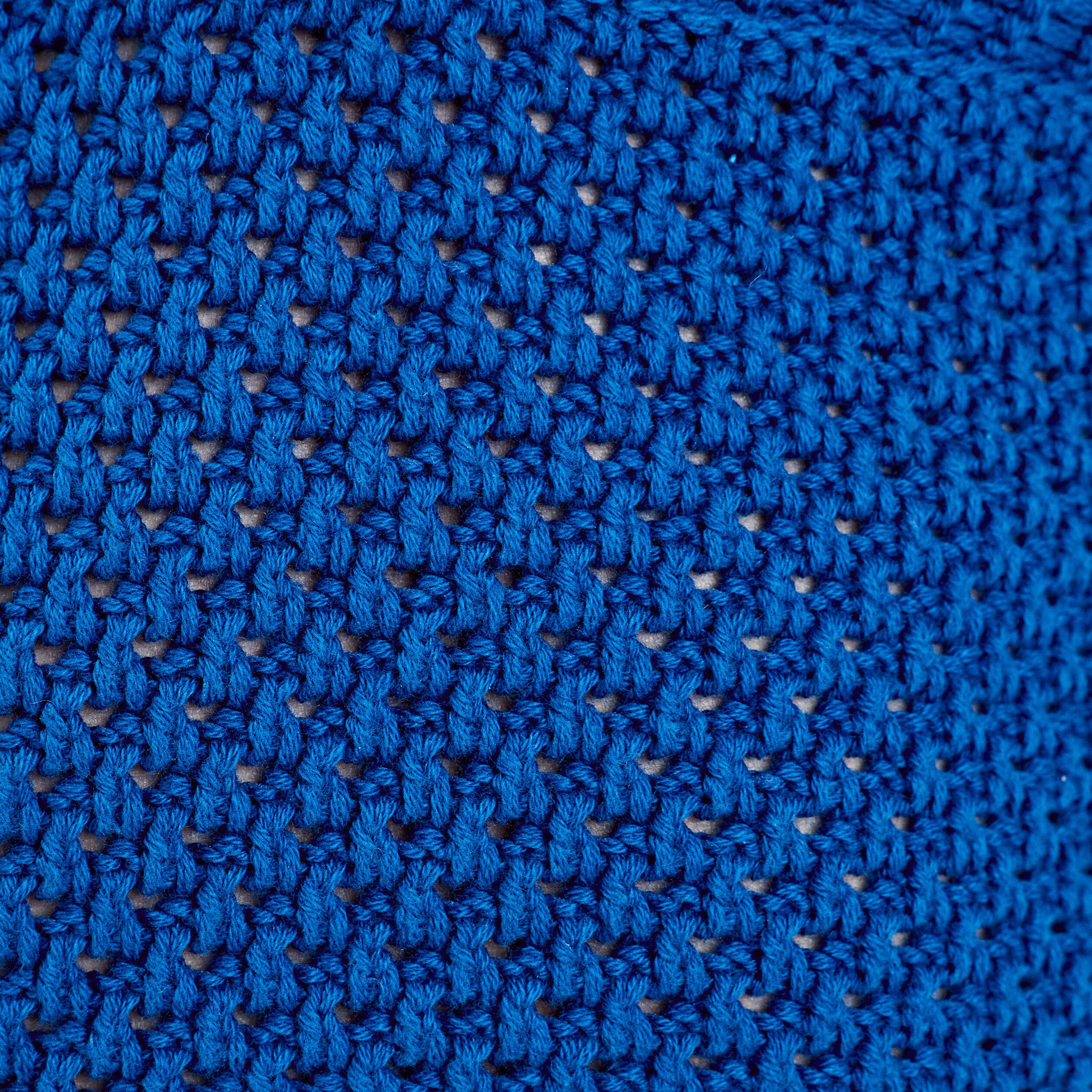 Crop top en crochet bleu electrique femme