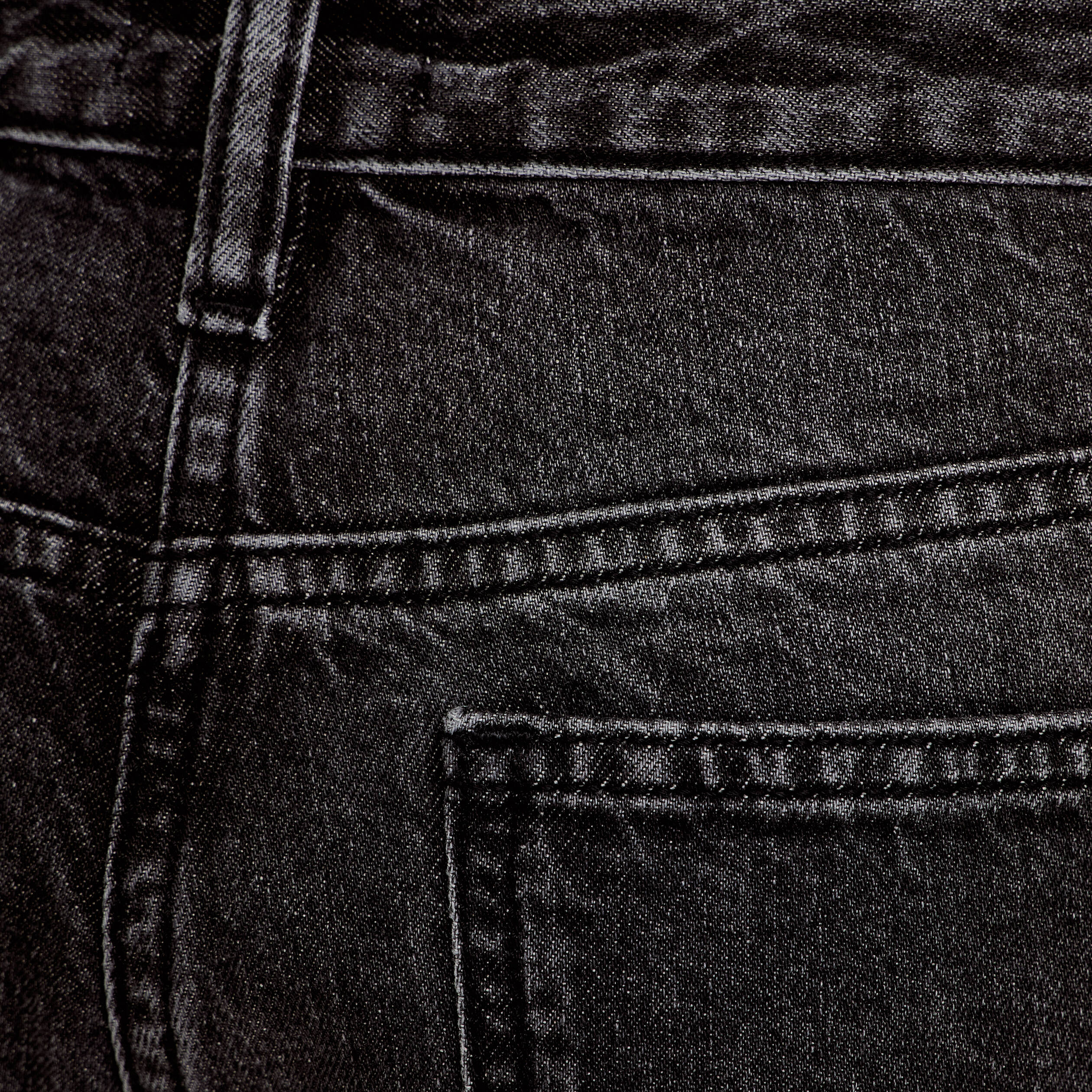 Jeans droit 5 poches denim snow noir femme