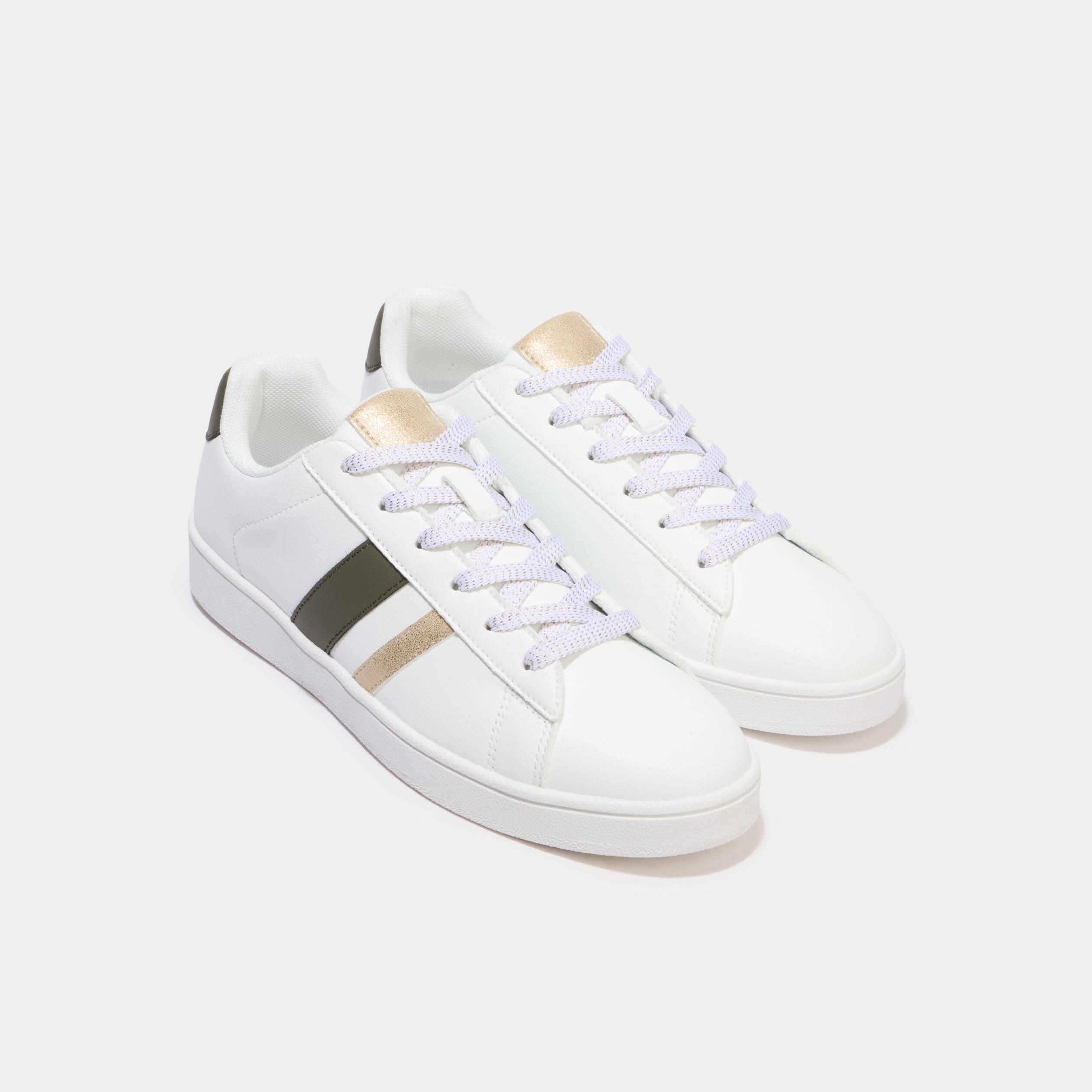 Baskets basses ecru femme