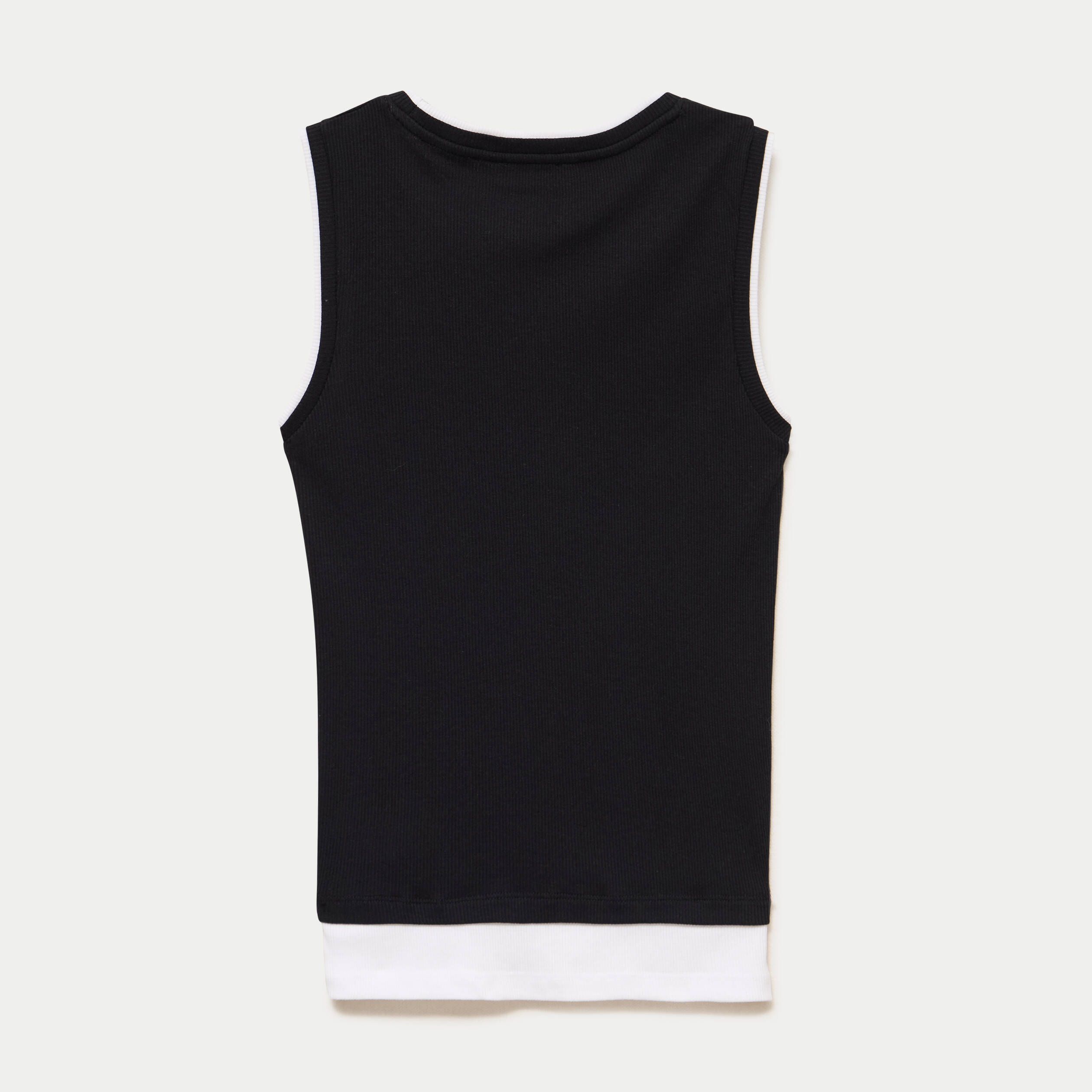 D&eacute;bardeur ajust&eacute; col rond noir femme