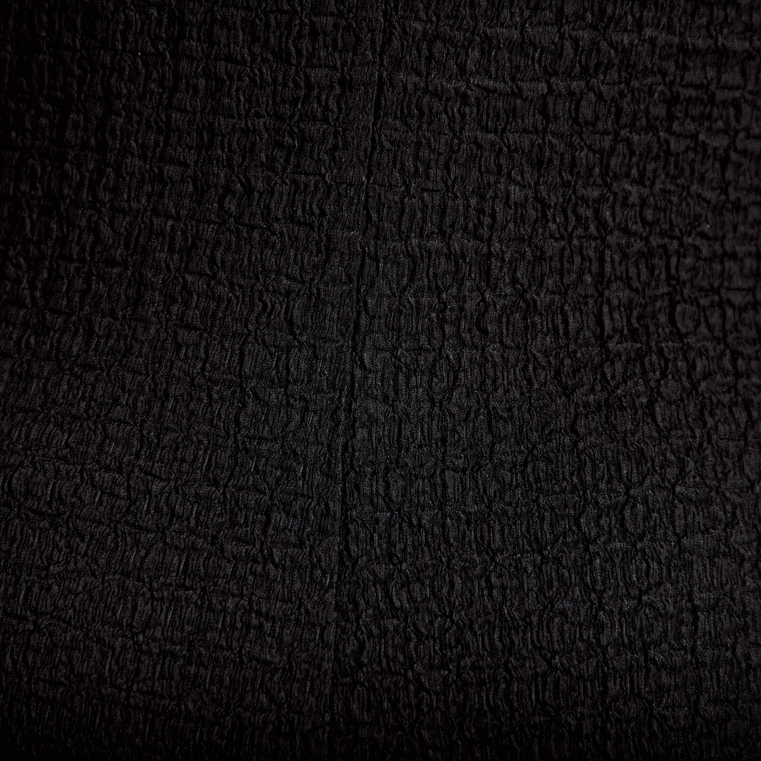 Robe longue droite en maille noir femme