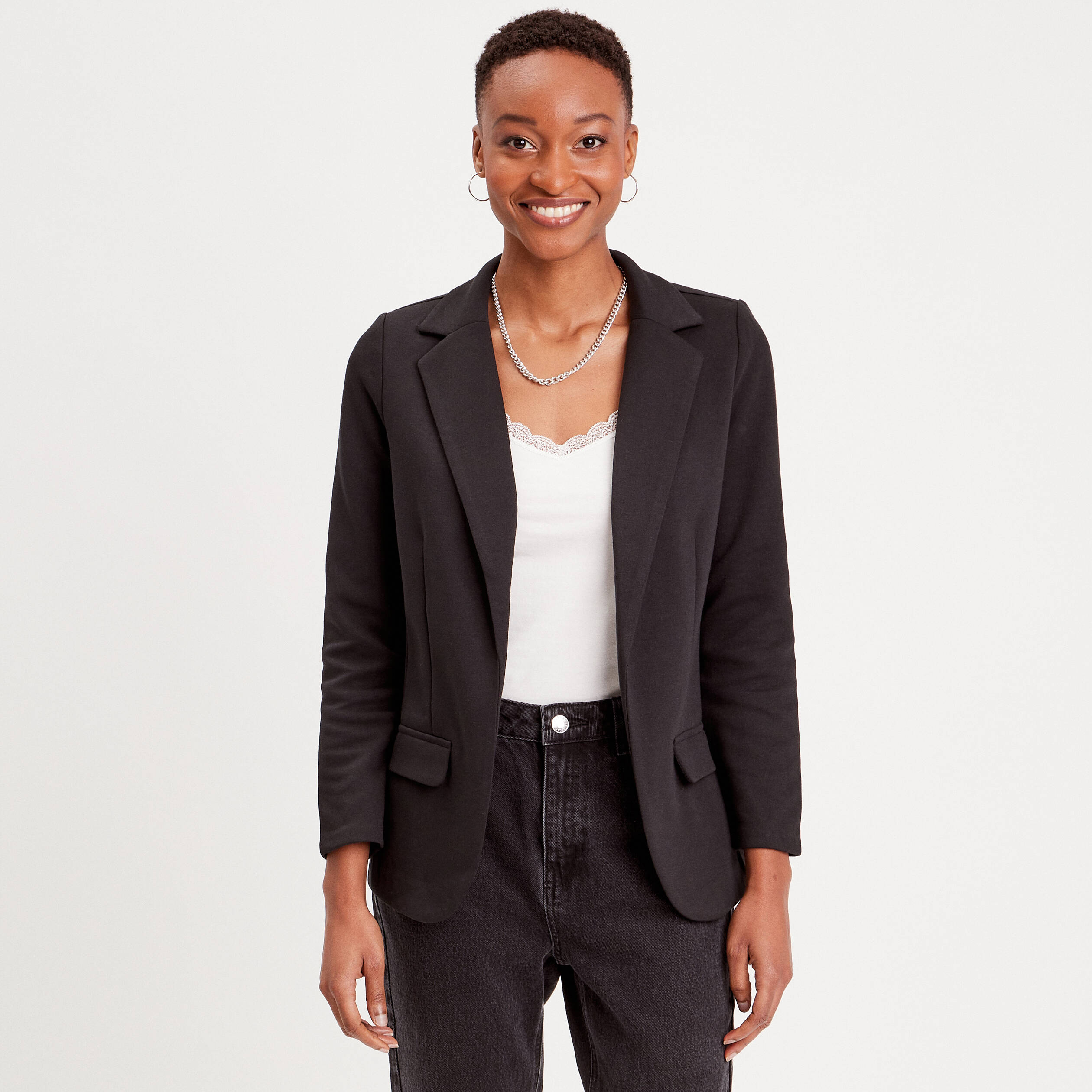 Veste Cintrée PROMOD Marron Chocolat Taille 40/42 - Occasion Très Bon état, Style Perfecto En Coton