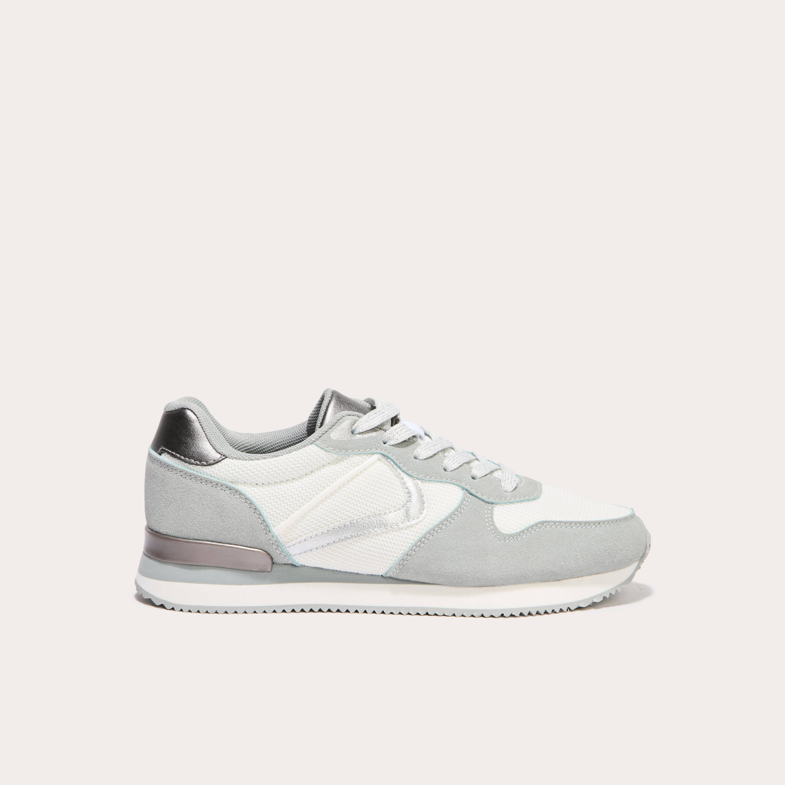 Sneakers plates bleu canard femme