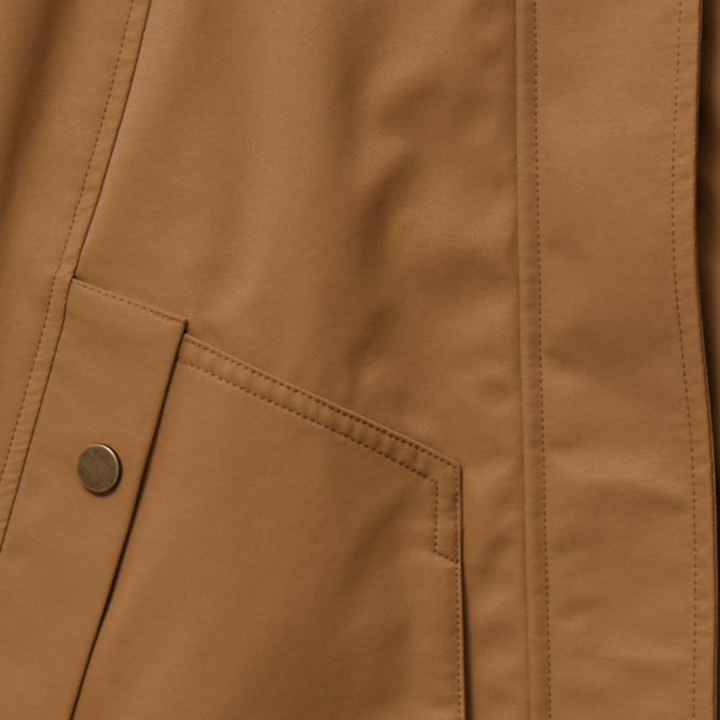Parka col fausse fourrure amovible marron fonc&eacute; femme