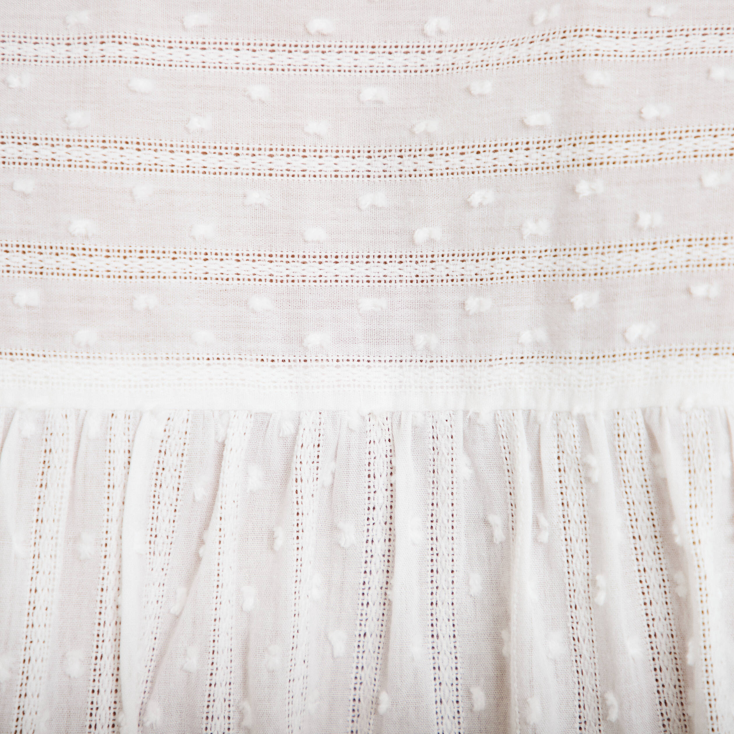 Chemise col montant manches longues ecru femme