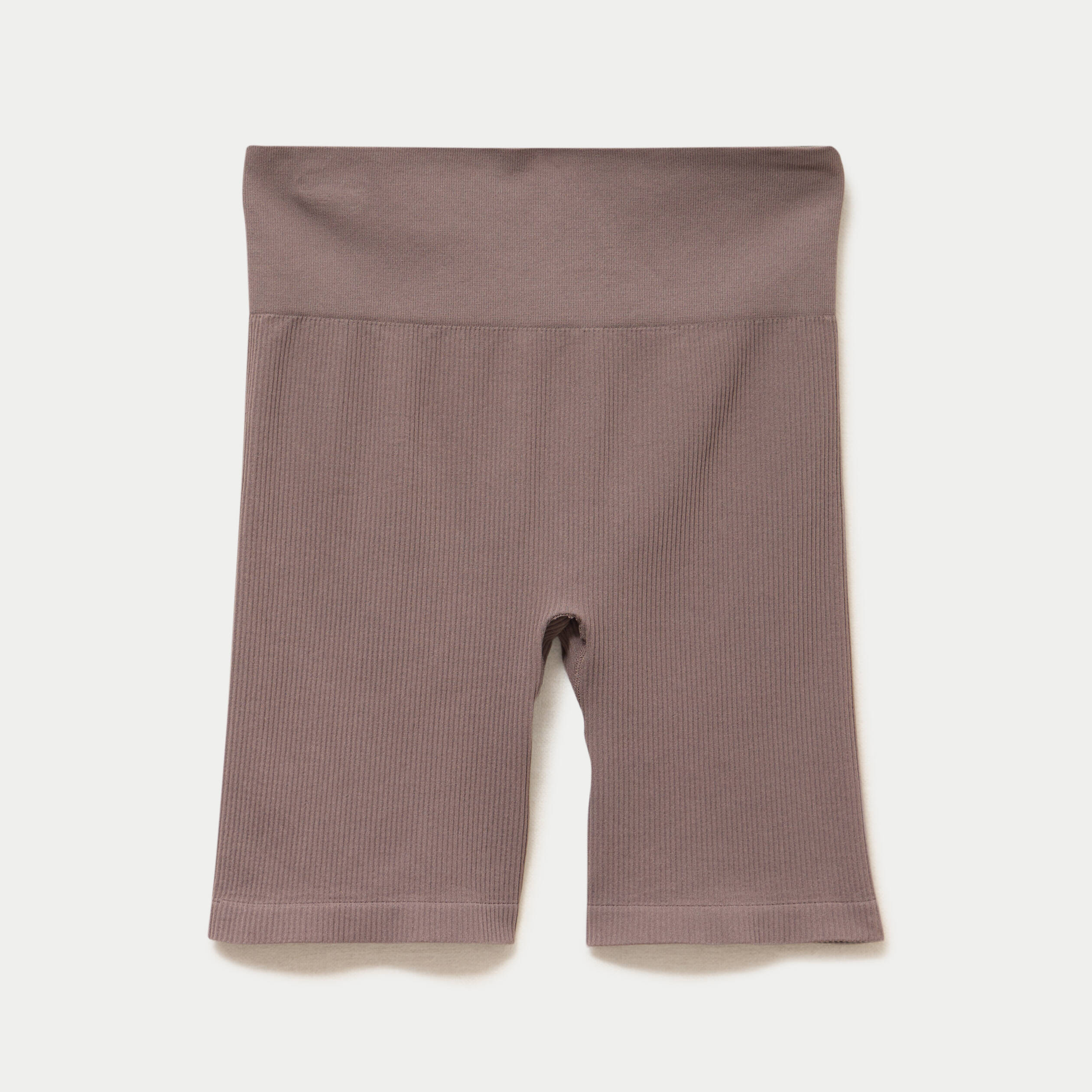 Short cycliste sans couture marron clair femme