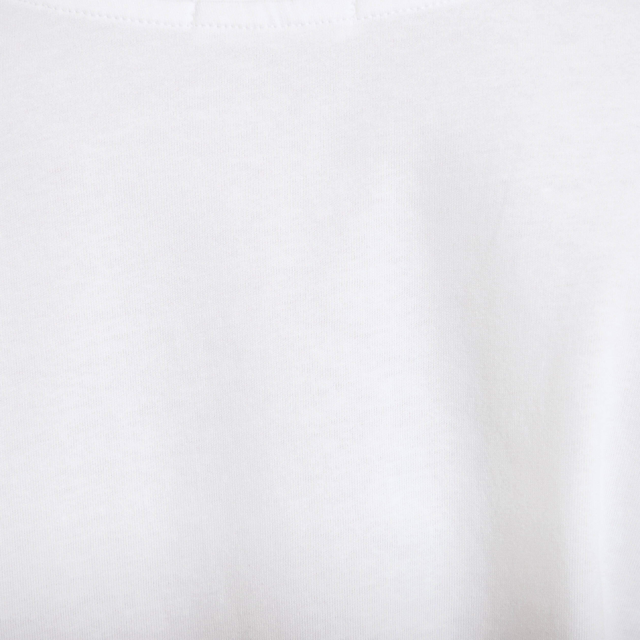 T-shirt col v manches courtes blanc femme