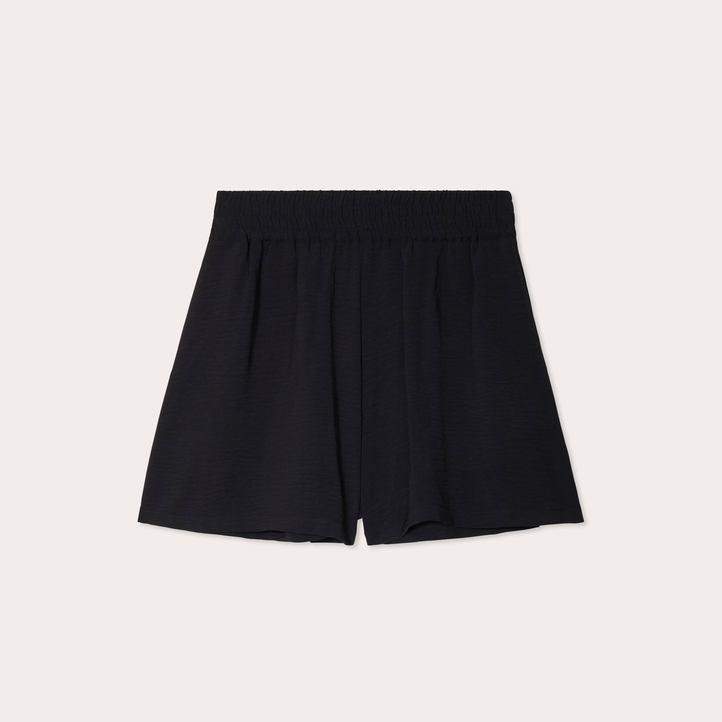 Short fluide regular noir femme