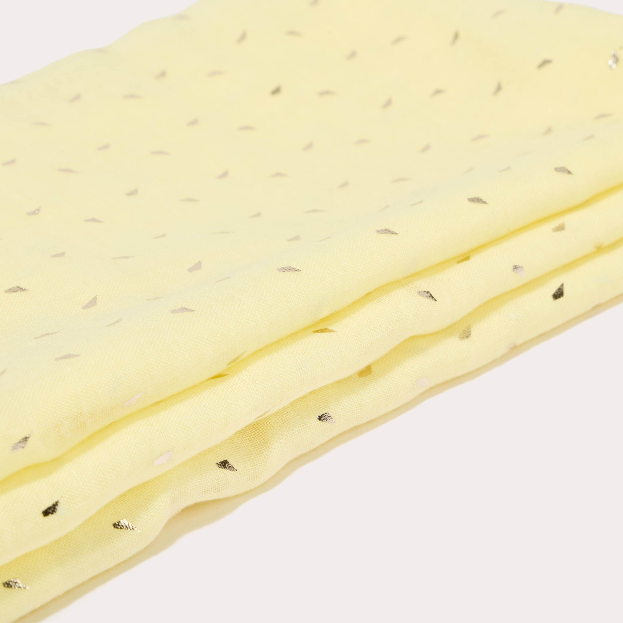 Foulard jaune clair femme