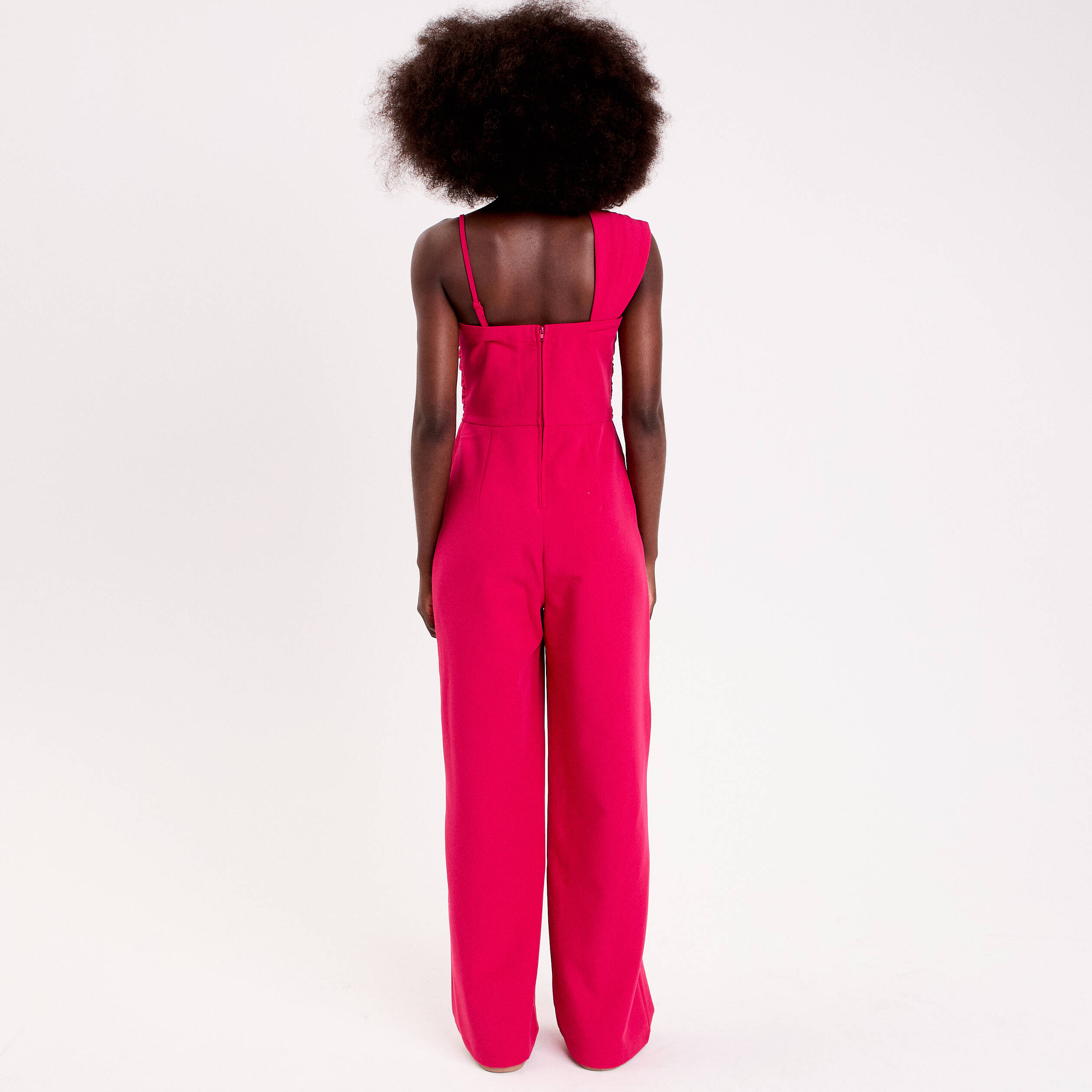 Combinaison pantalon rouge clair femme