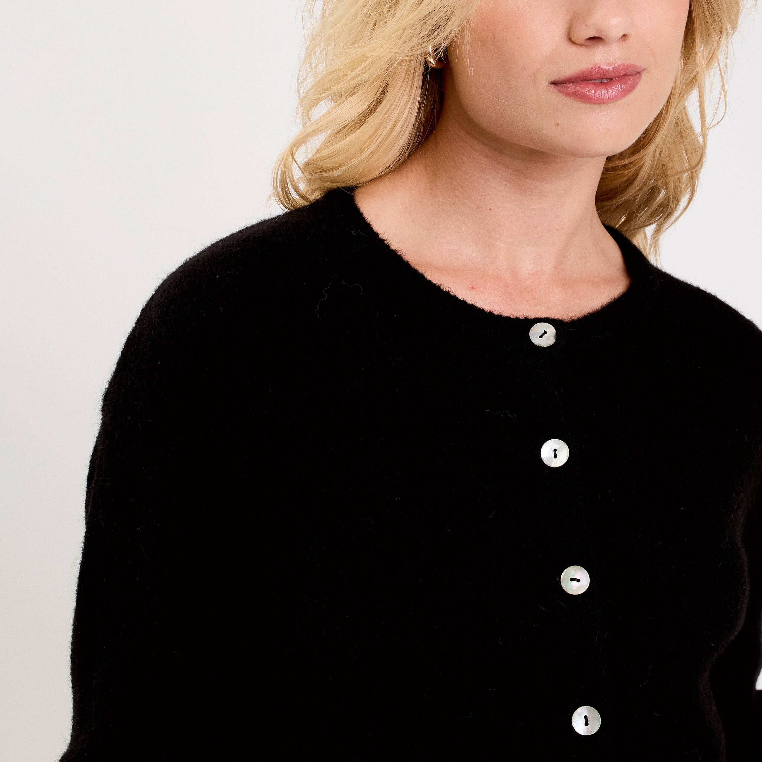 Gilet manches longues noir femme